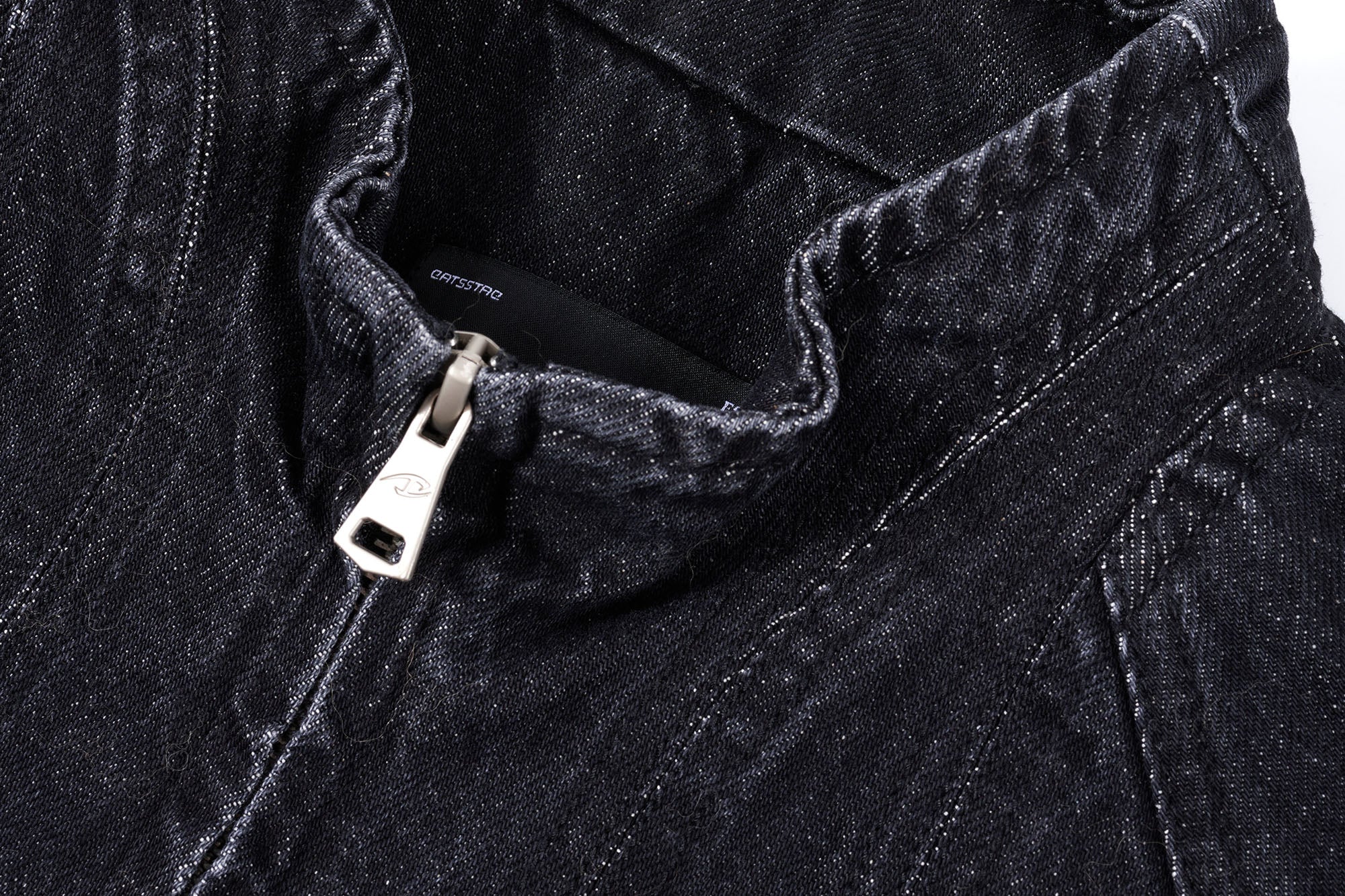 CATSSTAC Contrast Panel Denim Jacket, premium urban and streetwear designers apparel on PROJECTISR.com, CATSSTAC