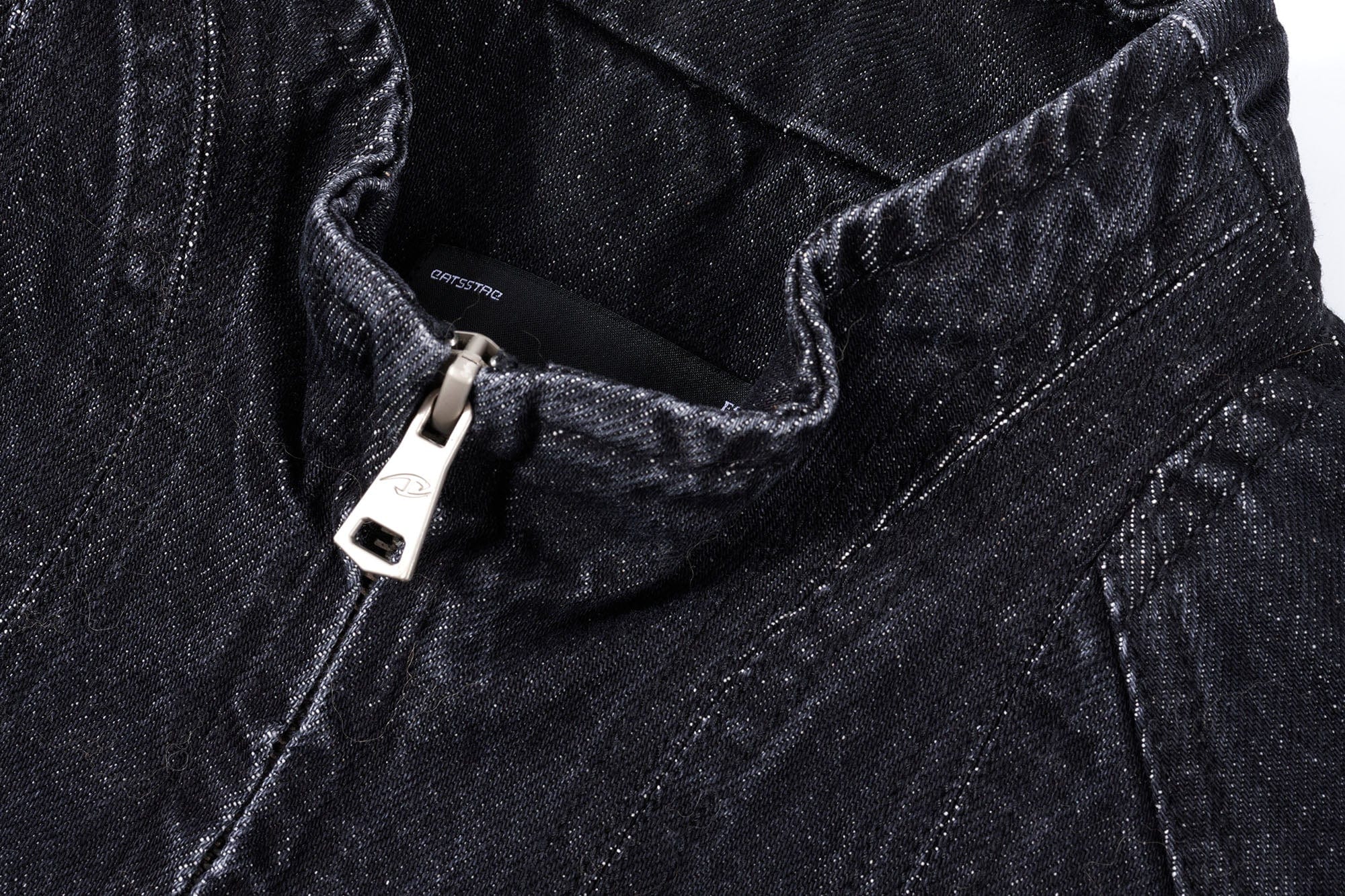 CATSSTAC Contrast Panel Denim Jacket, premium urban and streetwear designers apparel on PROJECTISR.com, CATSSTAC