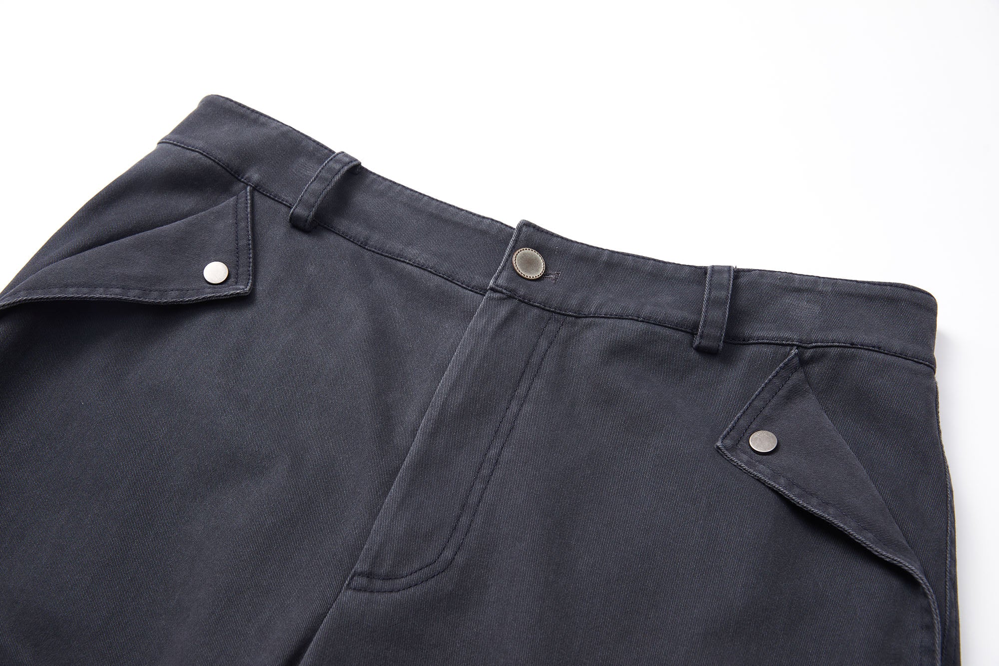 ERROR CODE ROBOT Pleated Knee Slant-Pockets Cargo Pants