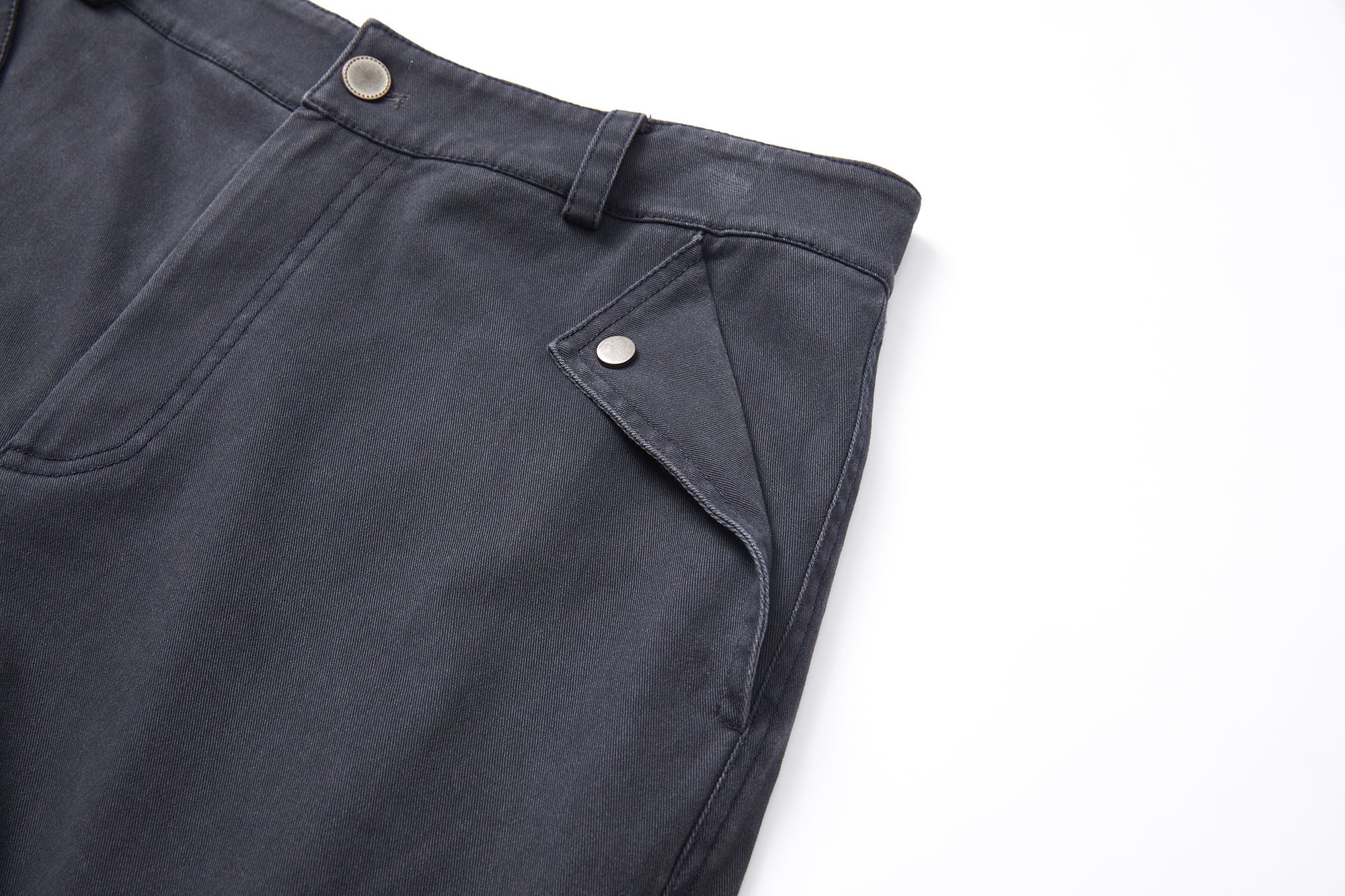 ERROR CODE ROBOT Pleated Knee Slant-Pockets Cargo Pants