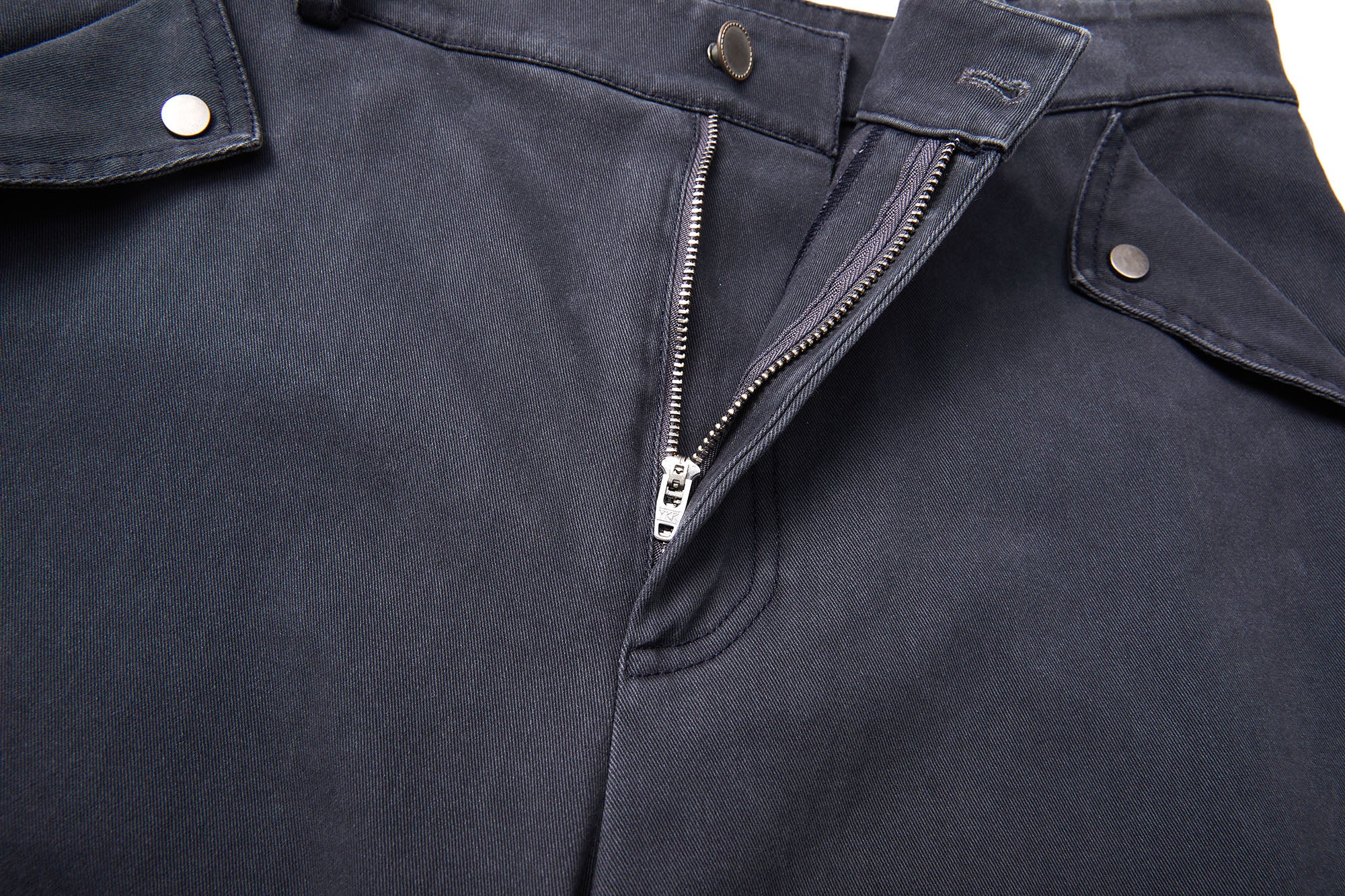ERROR CODE ROBOT Pleated Knee Slant-Pockets Cargo Pants