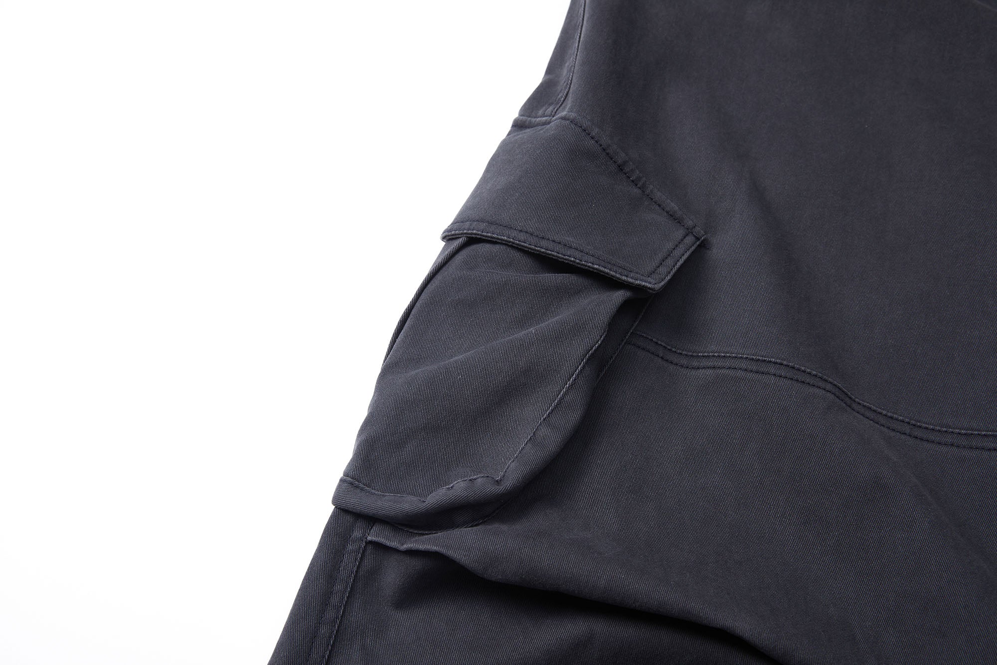 ERROR CODE ROBOT Pleated Knee Slant-Pockets Cargo Pants