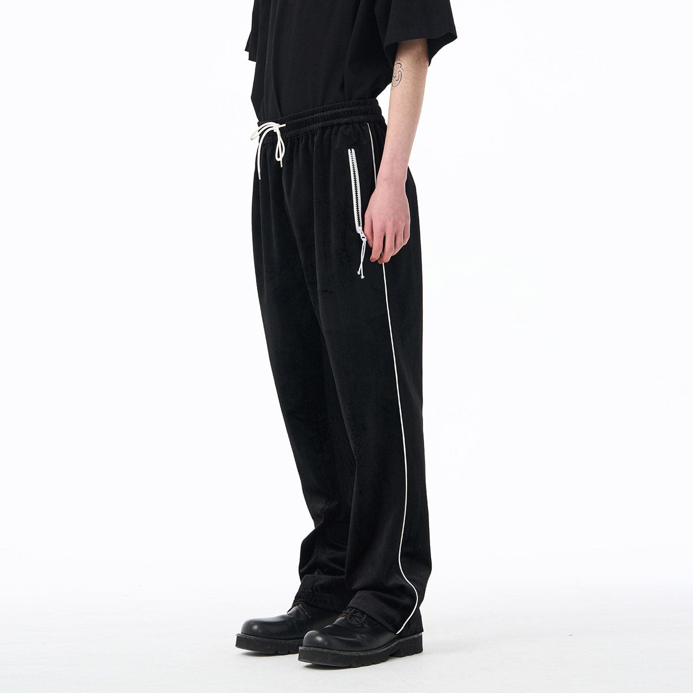 EPIC POETRY Velour Straight Pants, premium urban and streetwear designers apparel on PROJECTISR.com, EPIC POETRY