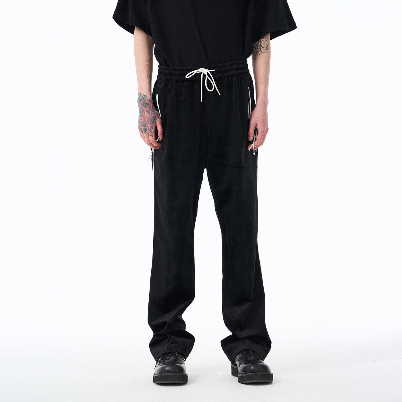 EPIC POETRY Velour Straight Pants, premium urban and streetwear designers apparel on PROJECTISR.com, EPIC POETRY