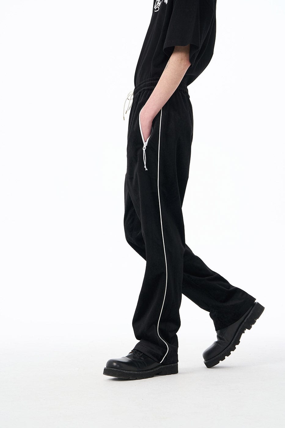 EPIC POETRY Velour Straight Pants, premium urban and streetwear designers apparel on PROJECTISR.com, EPIC POETRY