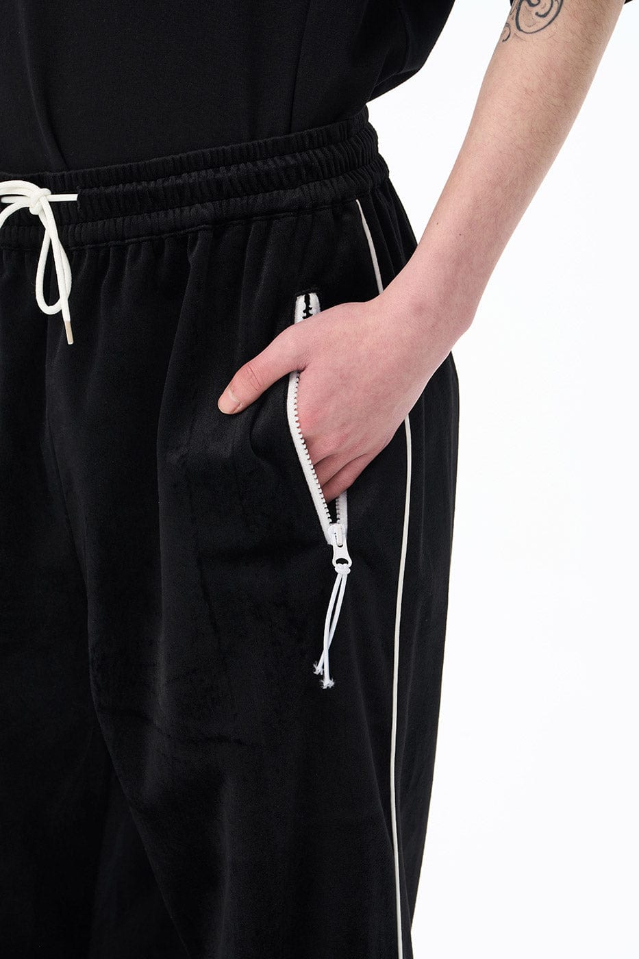 EPIC POETRY Velour Straight Pants, premium urban and streetwear designers apparel on PROJECTISR.com, EPIC POETRY