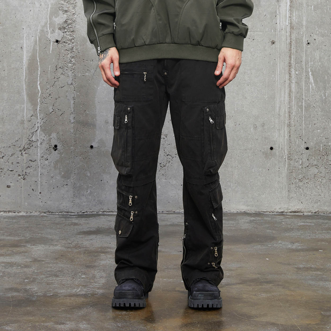 F2CE Multi-Pocket Zipper Pants, premium urban and streetwear designers apparel on PROJECTISR.com, F2CE