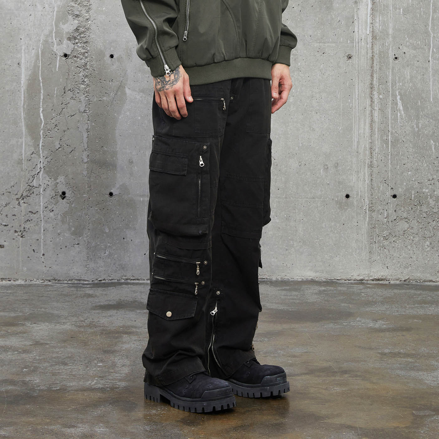 F2CE Multi-Pocket Zipper Pants, premium urban and streetwear designers apparel on PROJECTISR.com, F2CE