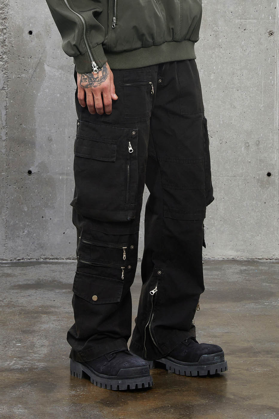 F2CE Multi-Pocket Zipper Pants, premium urban and streetwear designers apparel on PROJECTISR.com, F2CE
