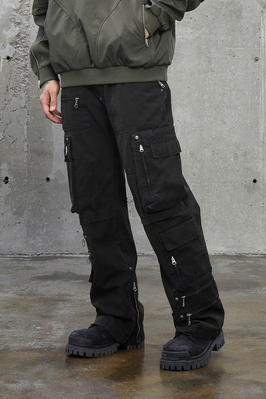 F2CE Multi-Pocket Zipper Pants, premium urban and streetwear designers apparel on PROJECTISR.com, F2CE