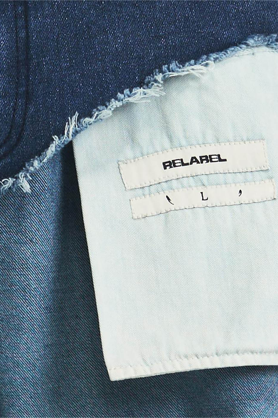 RELABEL Deconstructed Washed Frayed Jeans, premium urban and streetwear designers apparel on PROJECTISR.com, RELABEL