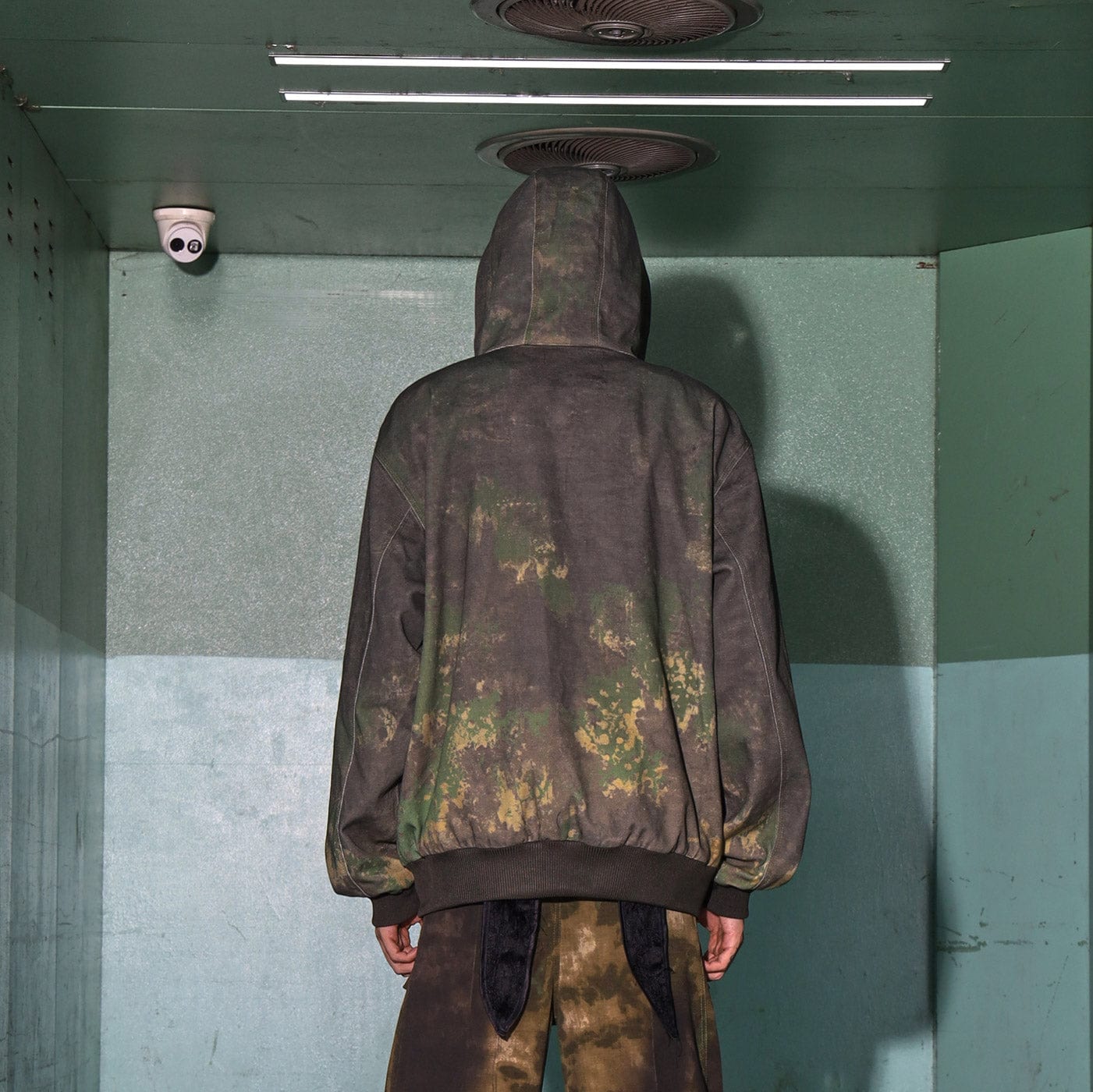 DND4DES Camouflage Graffiti Zip-Up Jacket, premium urban and streetwear designers apparel on PROJECTISR.com, DND4DES