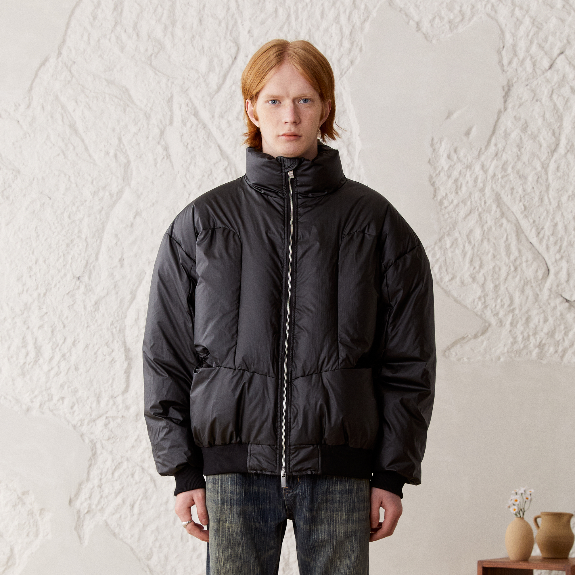 KREATE Modern Paneled Oversized Down Jacket