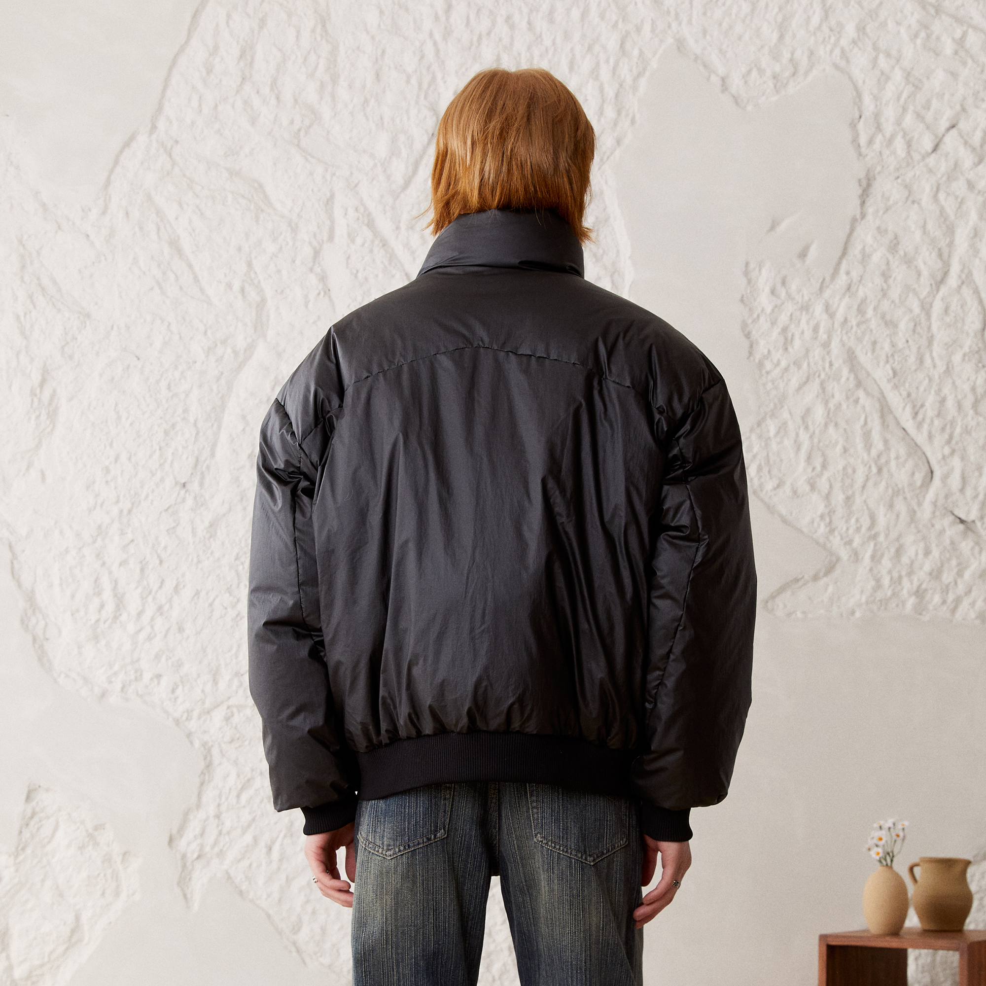 KREATE Modern Paneled Oversized Down Jacket