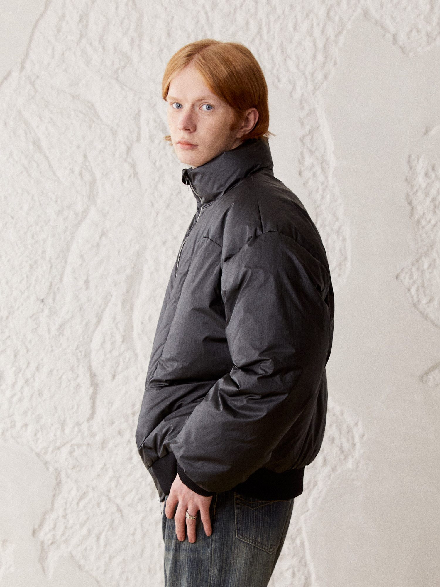 KREATE Modern Paneled Oversized Down Jacket