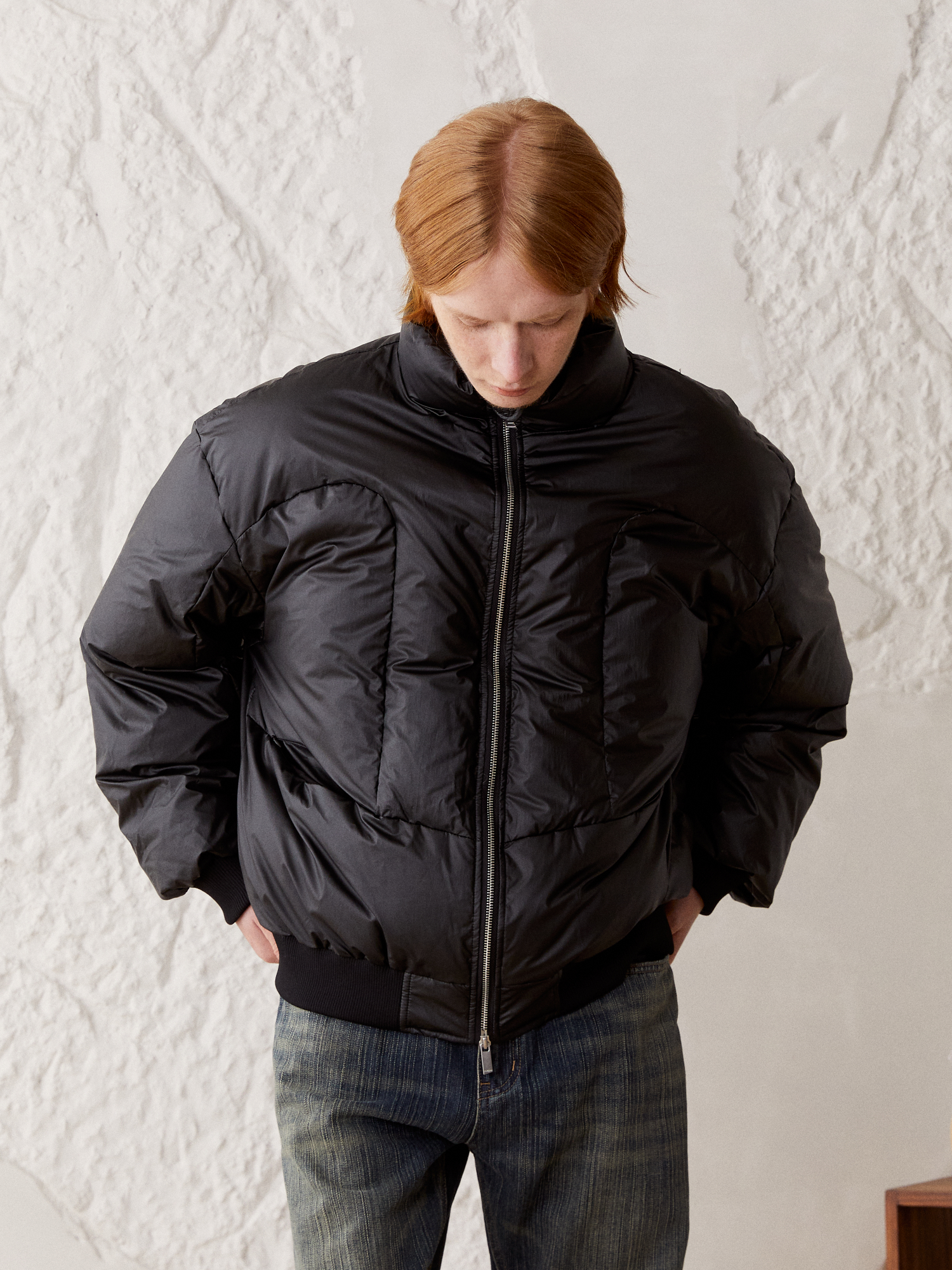 KREATE Modern Paneled Oversized Down Jacket