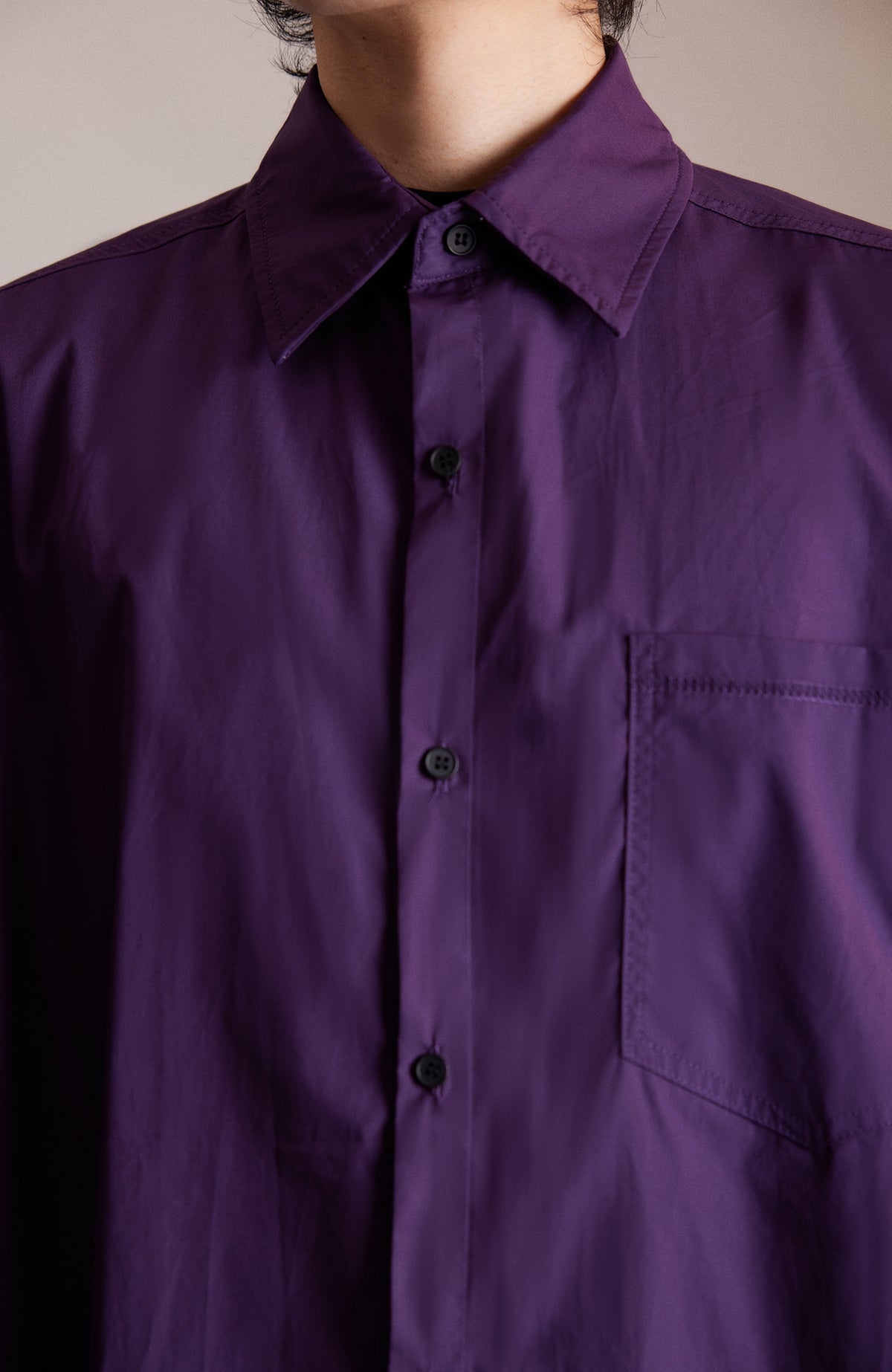 SAMMOKONPA Retro Oversized Long-Sleeve Shirt
