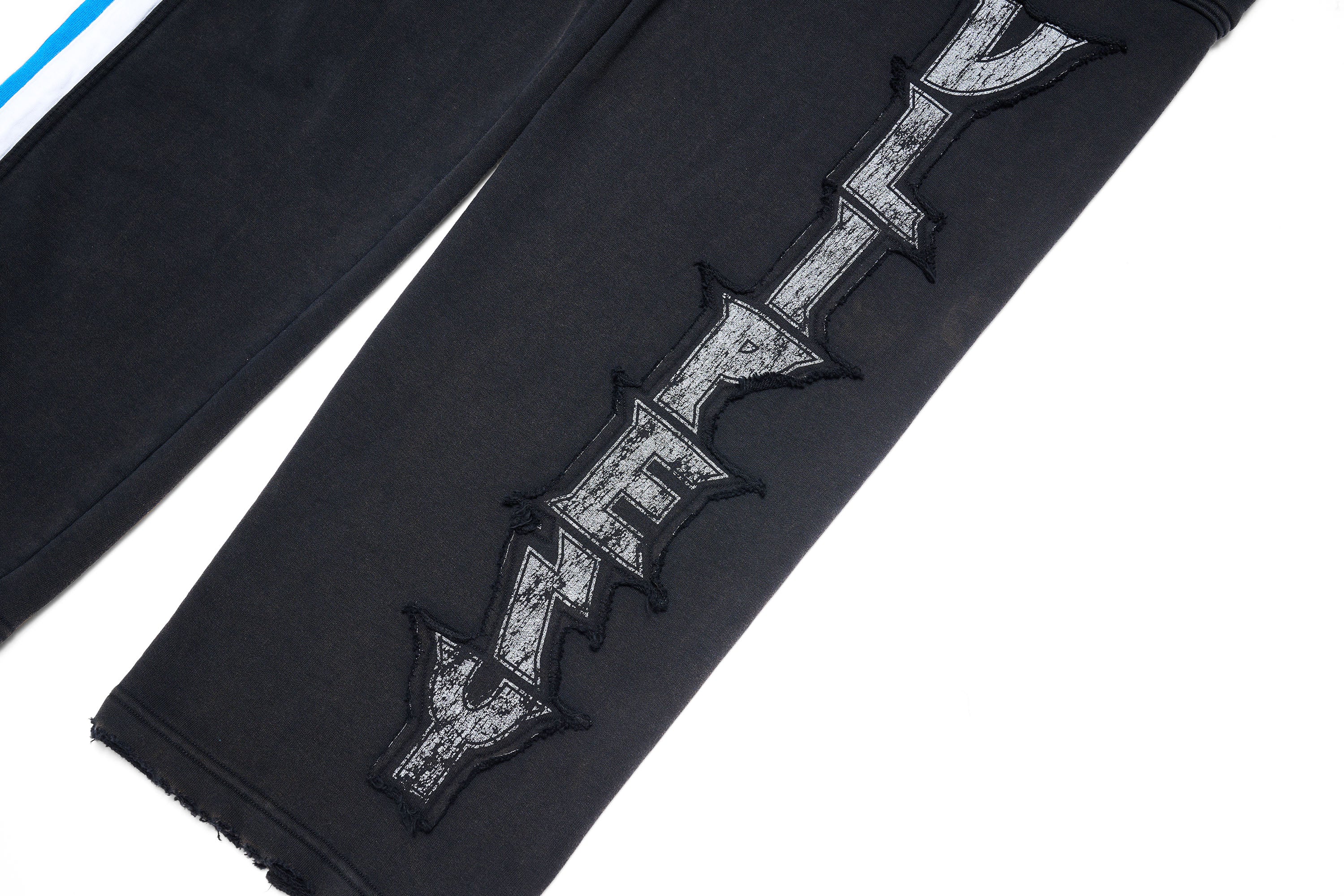 ULIPERY Asymmetric Striped LOGO Sweatpants