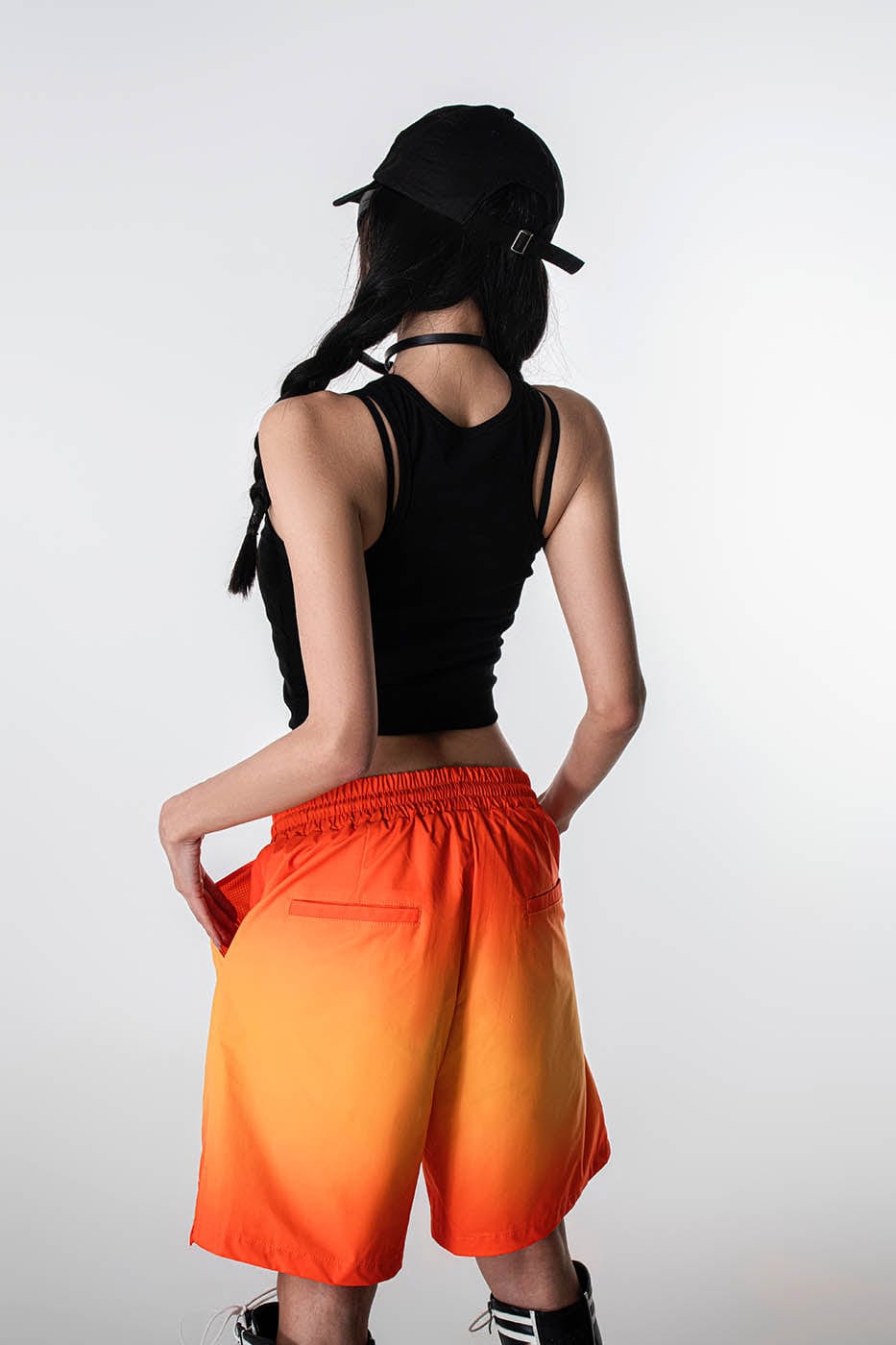 REDH High-Heat Gradient Drawstring Shorts, premium urban and streetwear designers apparel on PROJECTISR.com, REDH