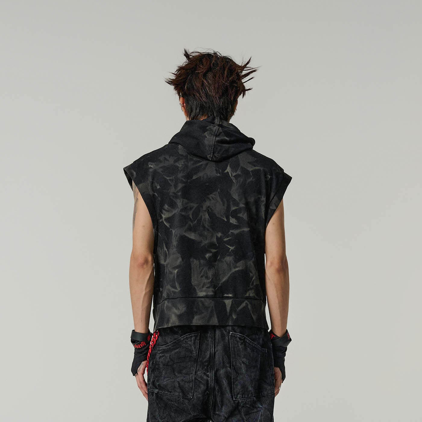 FLYERRER Blood Vessels Distressed Vest, premium urban and streetwear designers apparel on PROJECTISR.com, FLYERRER