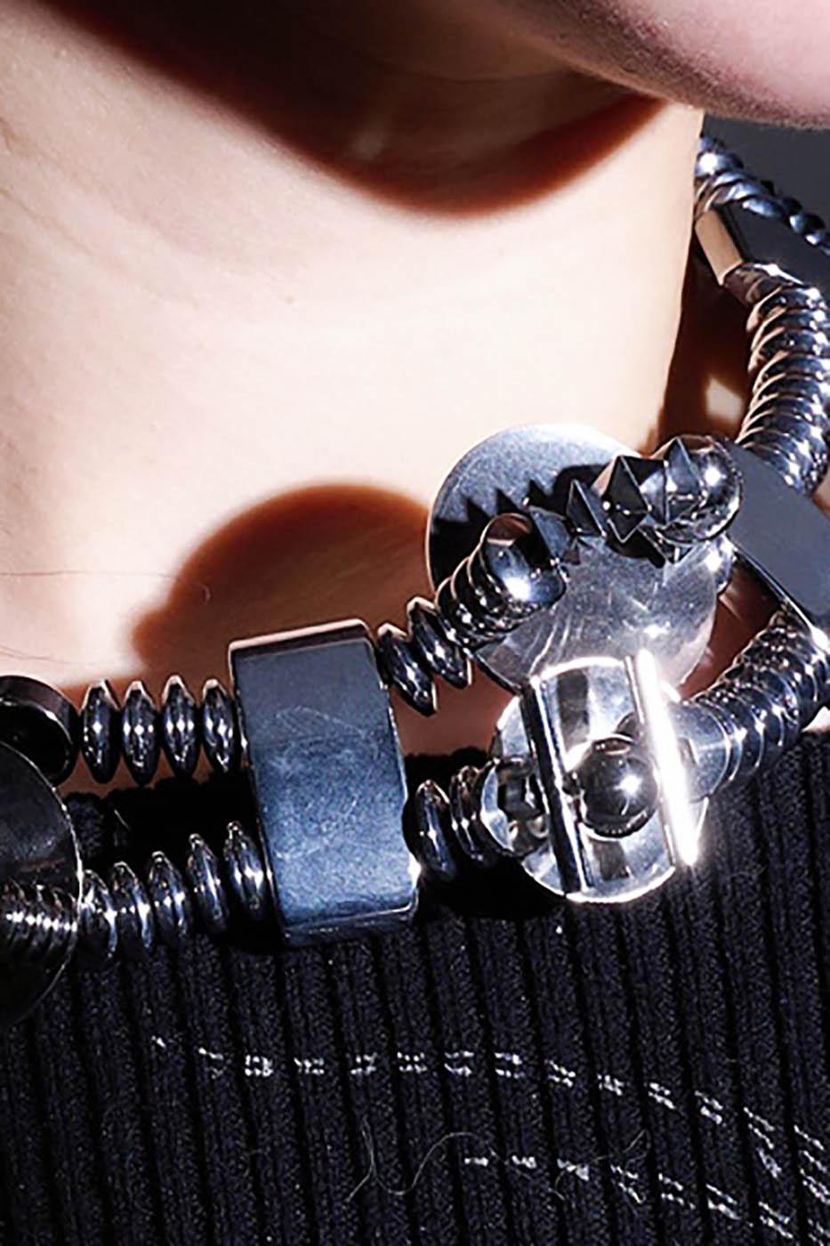 ILLUSORY Mechanical Double-Strand Necklace, premium urban and streetwear designers apparel on PROJECTISR.com, ILLUSORY