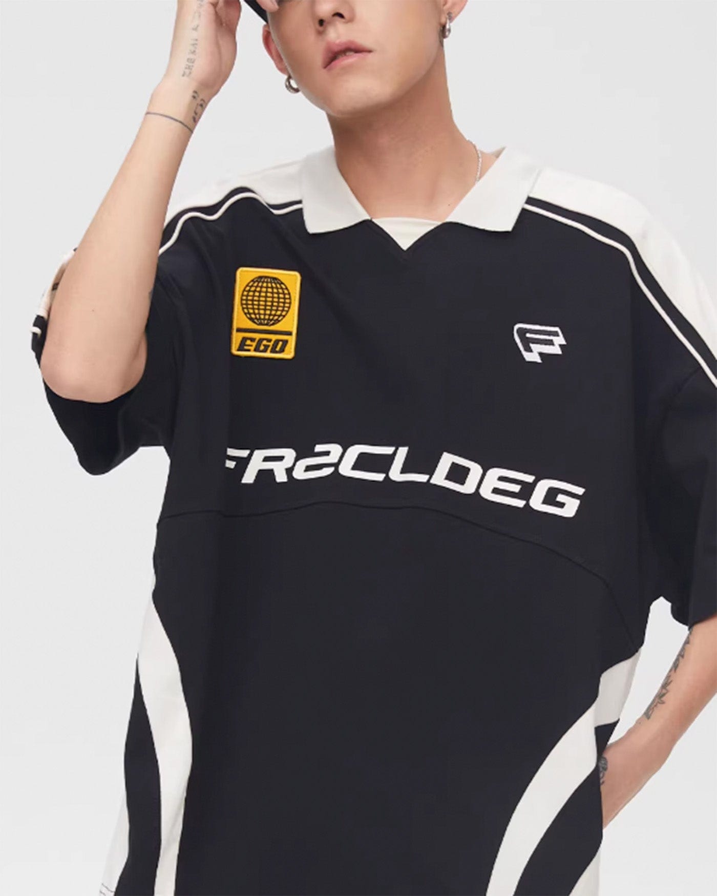 F2CE Retro Deconstructed Soccer Jersey, premium urban and streetwear designers apparel on PROJECTISR.com, F2CE