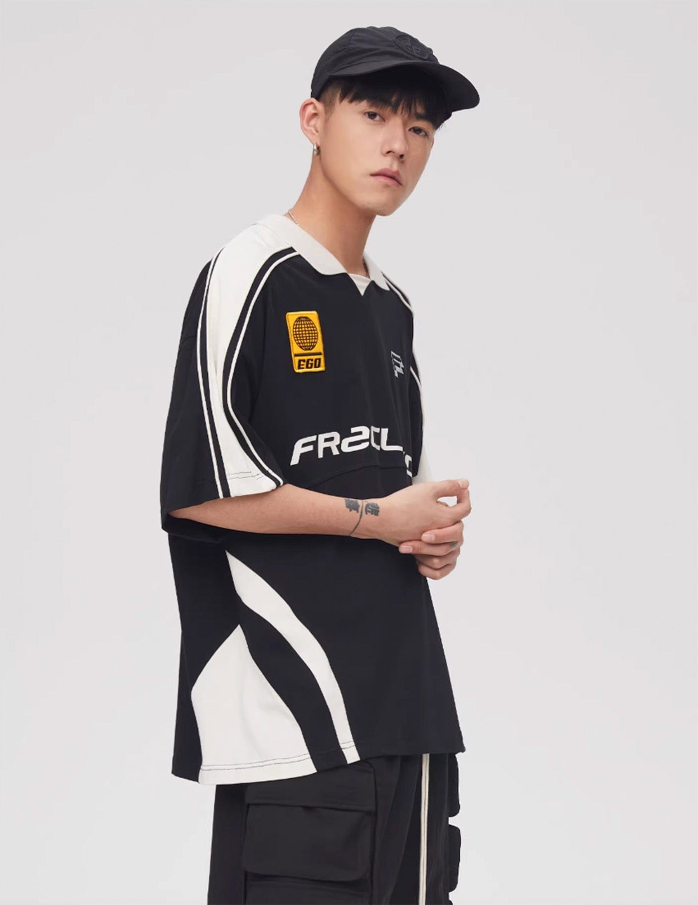 F2CE Retro Deconstructed Soccer Jersey, premium urban and streetwear designers apparel on PROJECTISR.com, F2CE