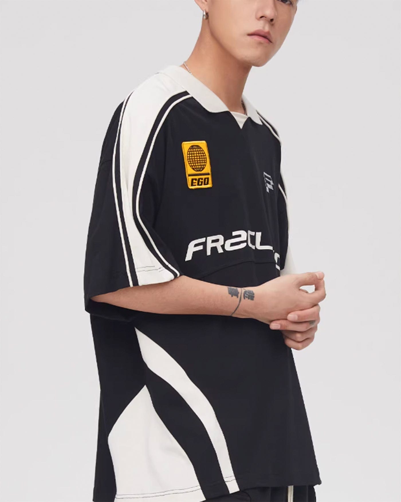 F2CE Retro Deconstructed Soccer Jersey, premium urban and streetwear designers apparel on PROJECTISR.com, F2CE