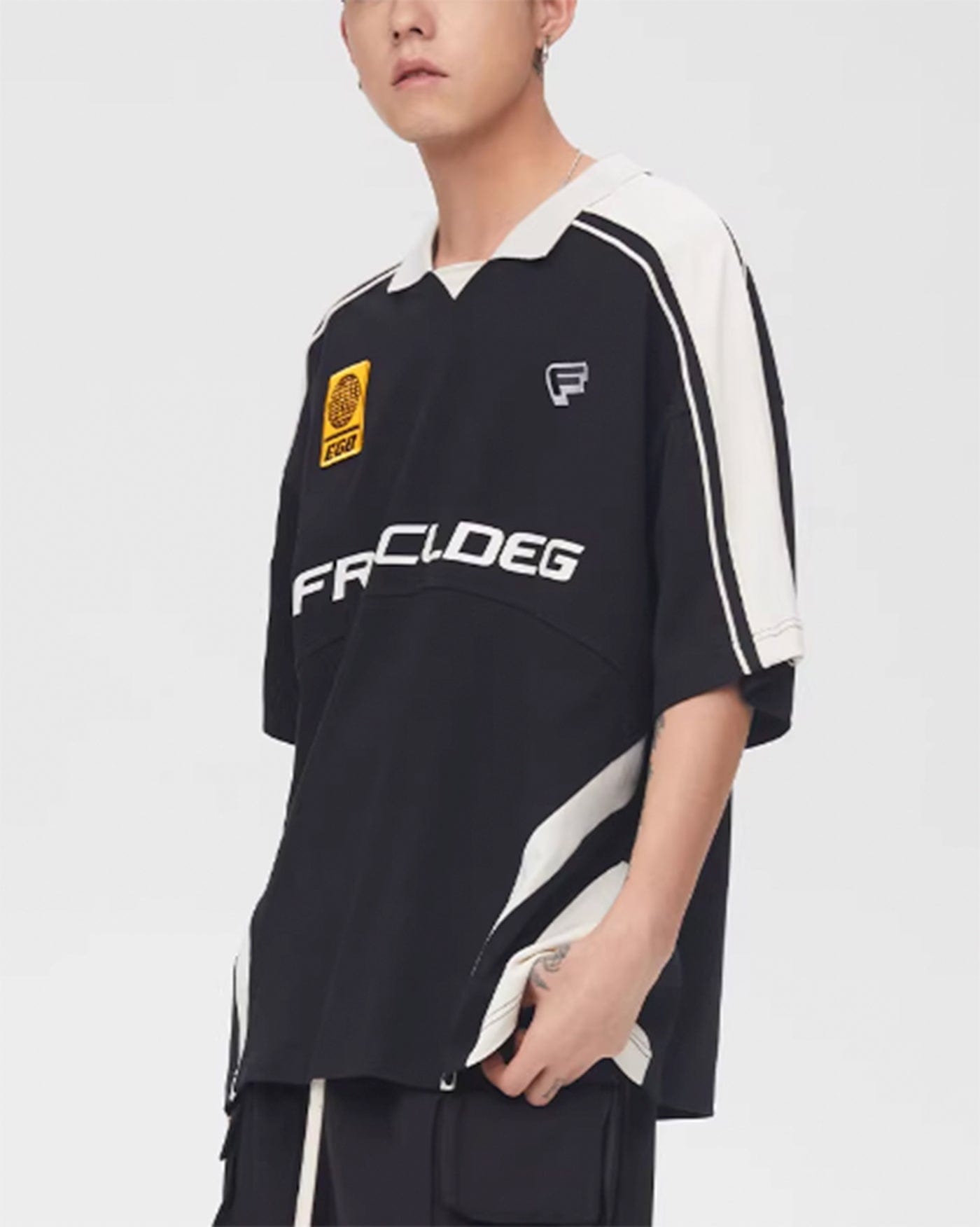 F2CE Retro Deconstructed Soccer Jersey, premium urban and streetwear designers apparel on PROJECTISR.com, F2CE