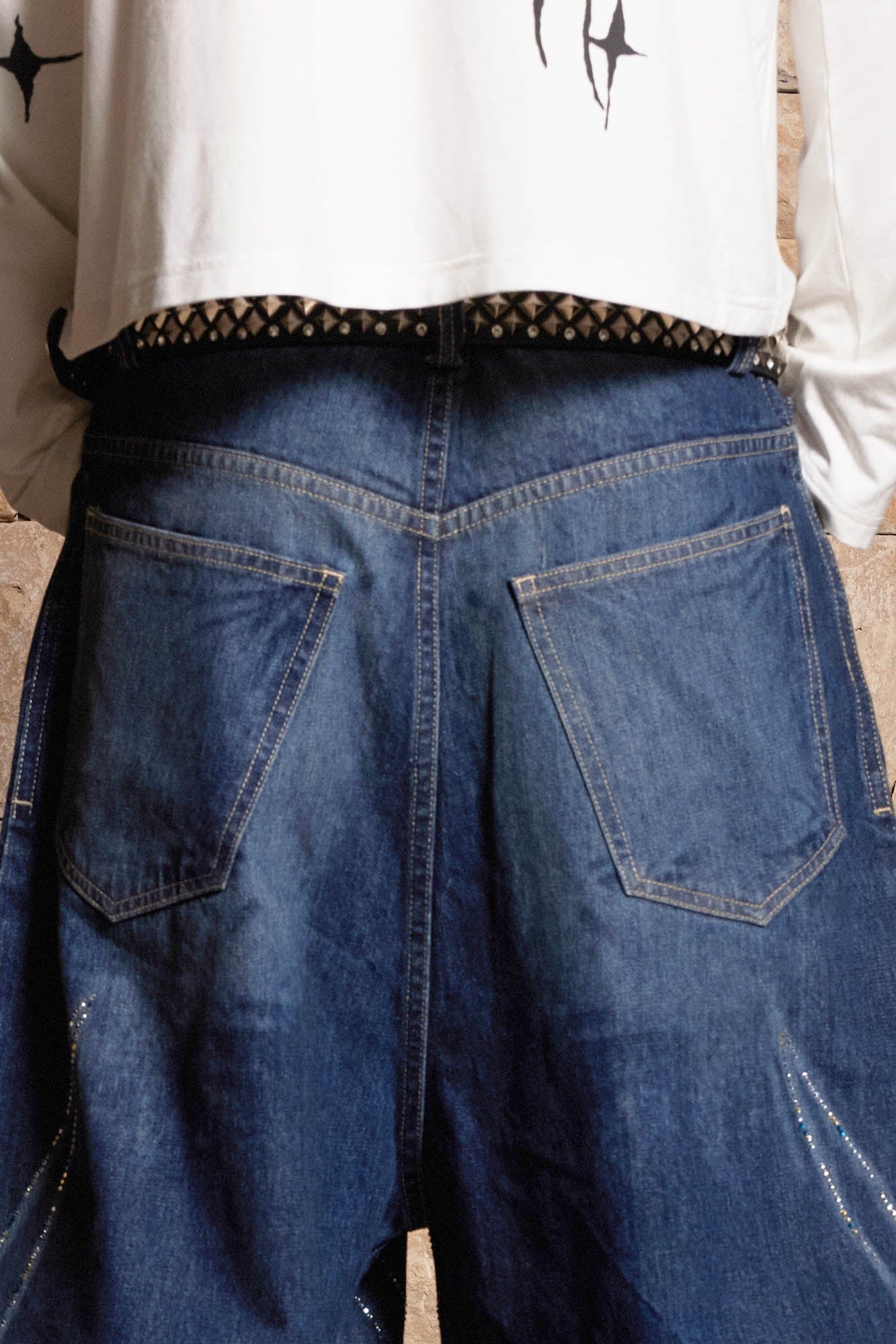 DND4DES Diamond Array Baggy Jeans, premium urban and streetwear designers apparel on PROJECTISR.com, DND4DES