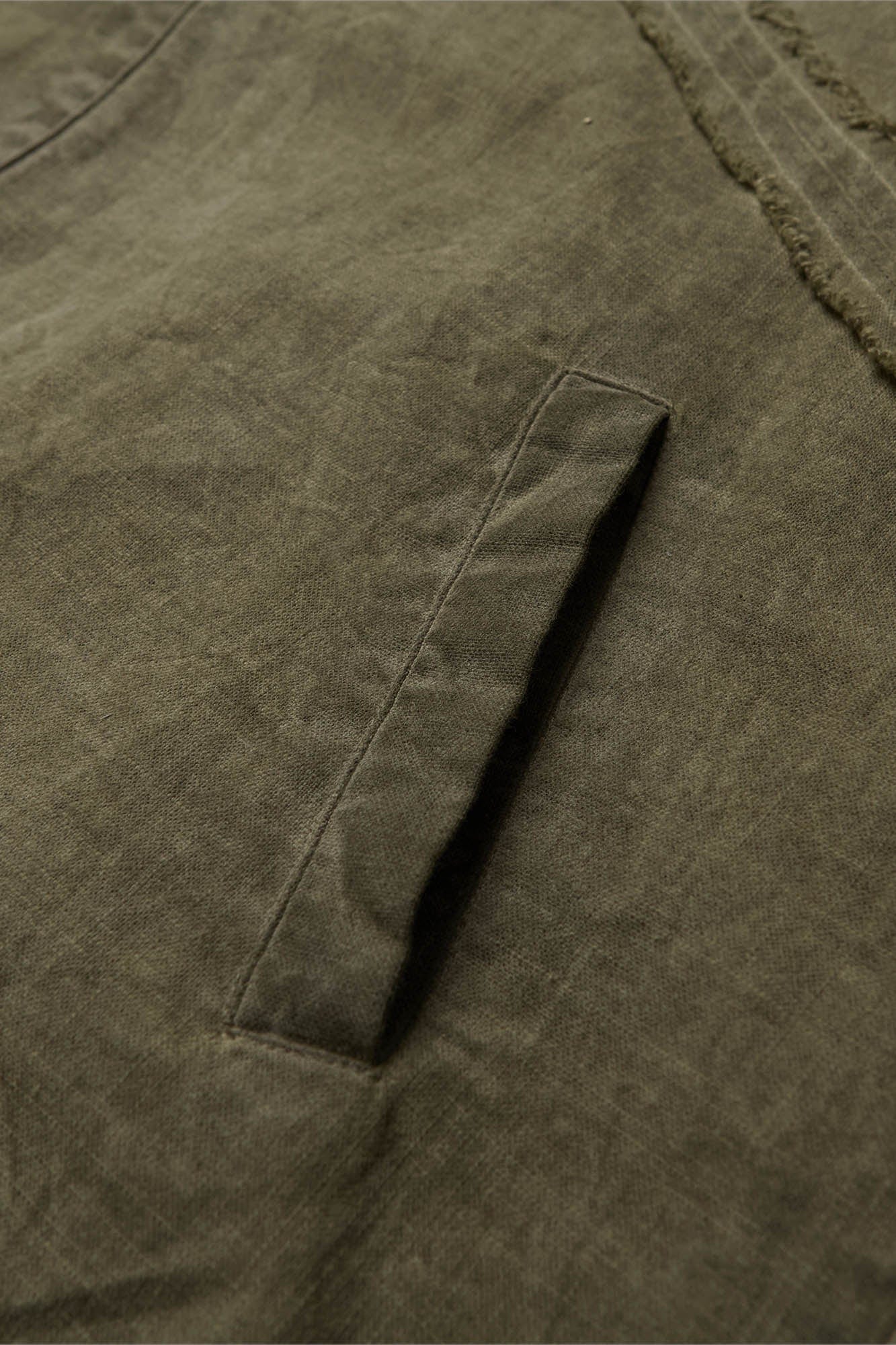 FLYERRER Frayed Fishbone Spliced Strap Hooded Jacket, premium urban and streetwear designers apparel on PROJECTISR.com, FLYERRER