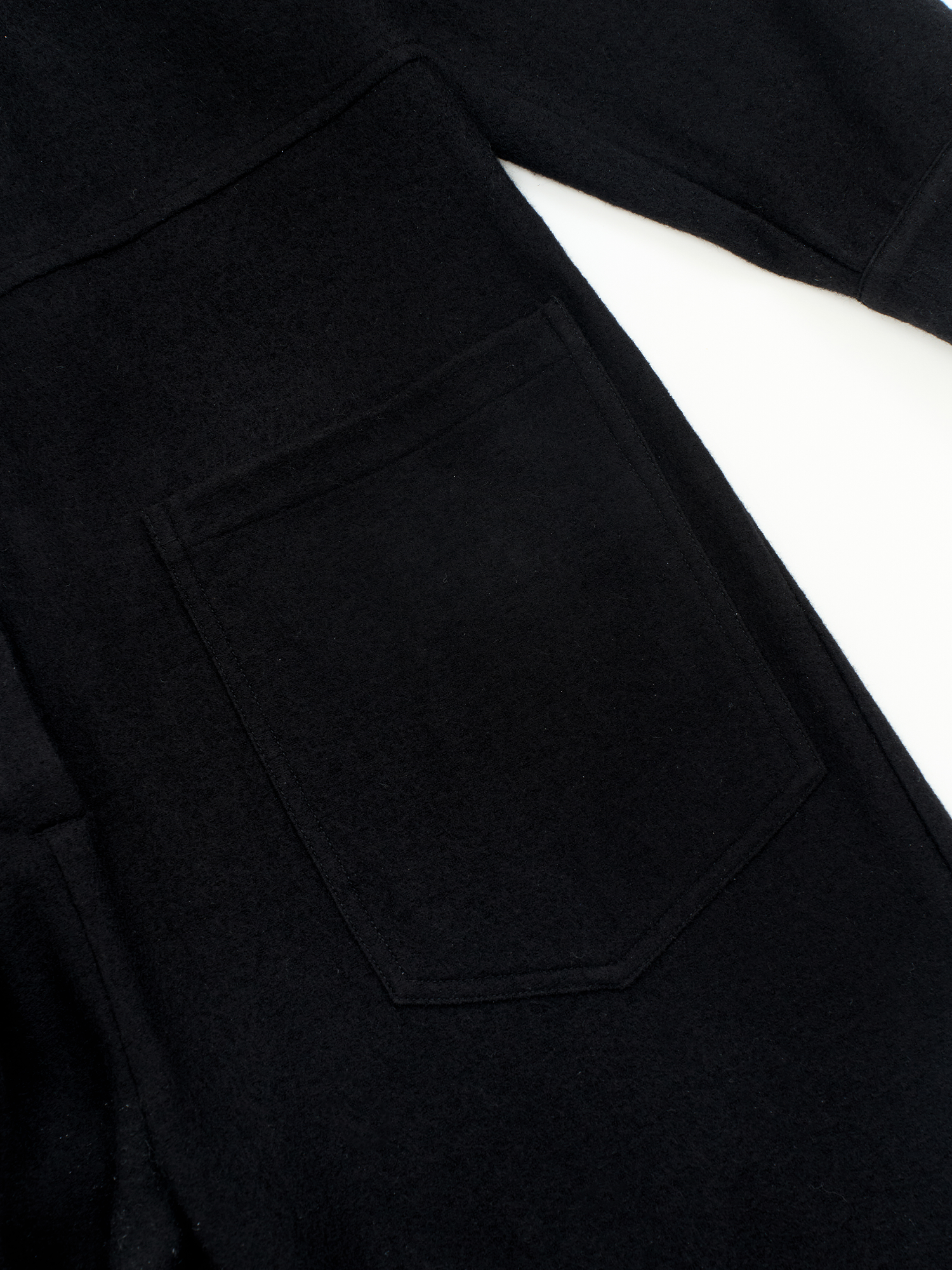 OUYANG WENJUN Wool Fluid-Heart Embroidered Jumpsuit