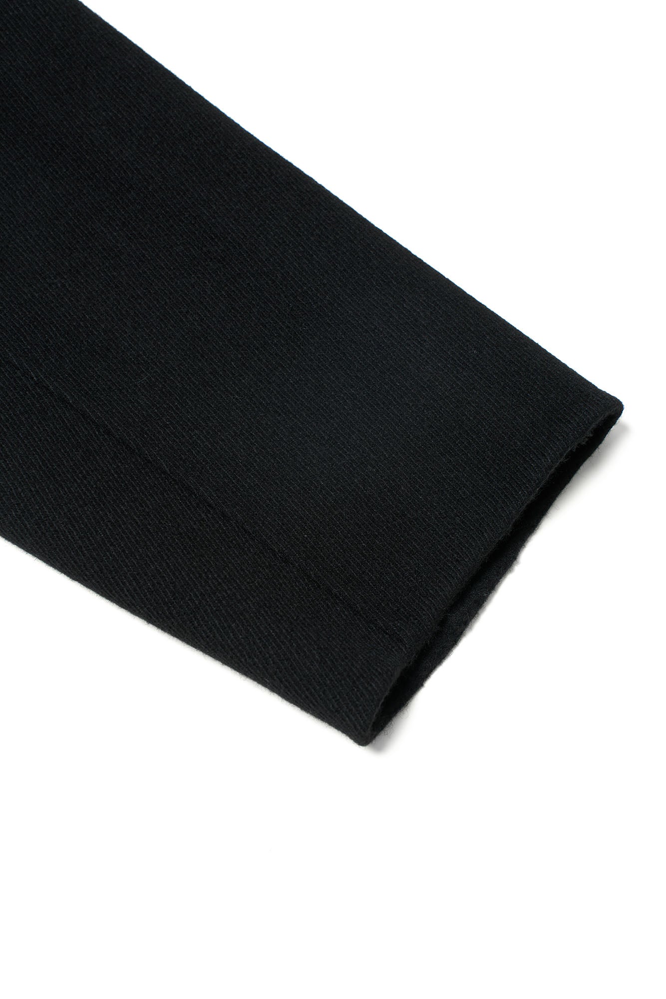 OUYANG WENJUN Single-Breasted Wool Overcoat Black
