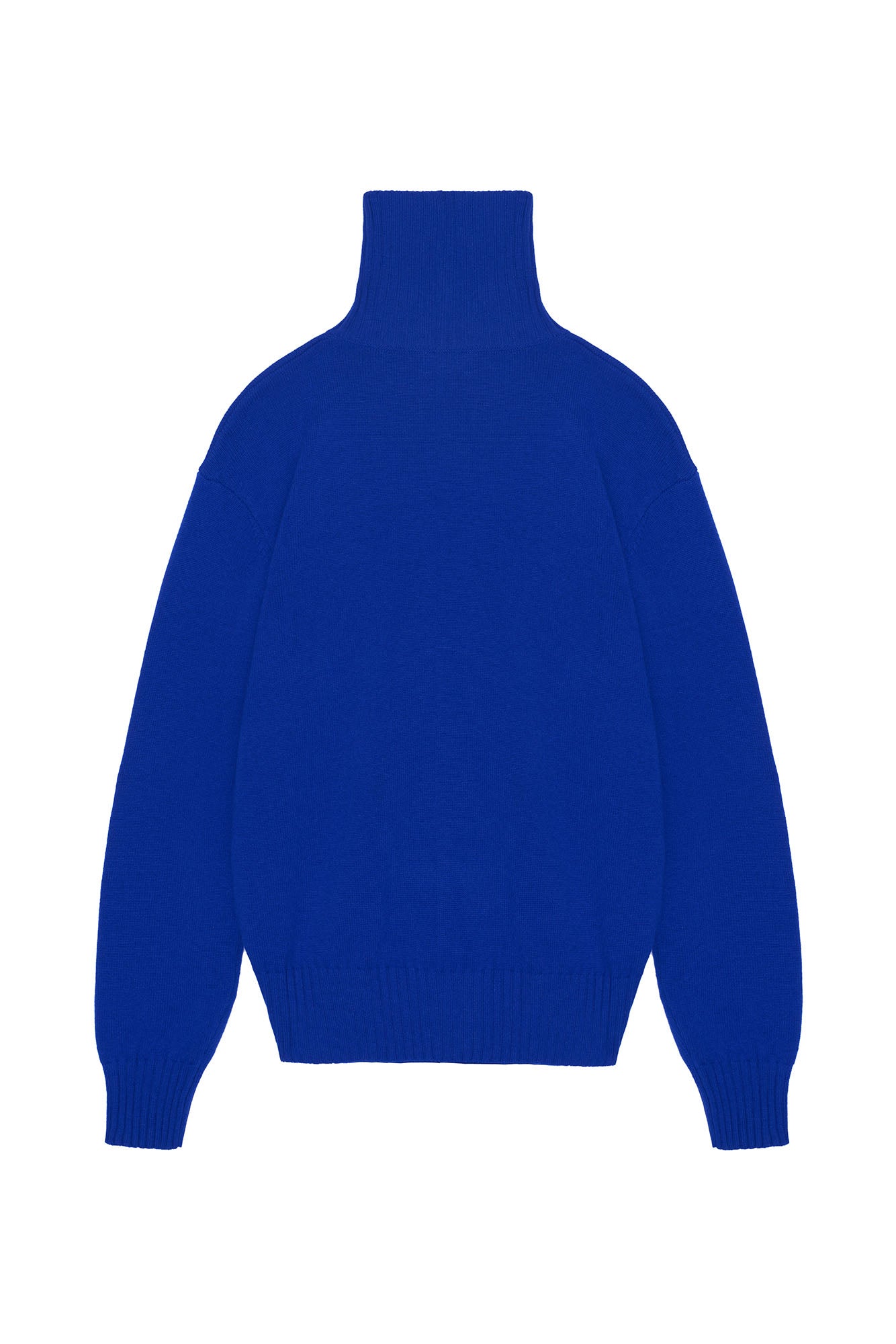OUYANG WENJUN Contrast Spade Jacquard Turtleneck Sweater