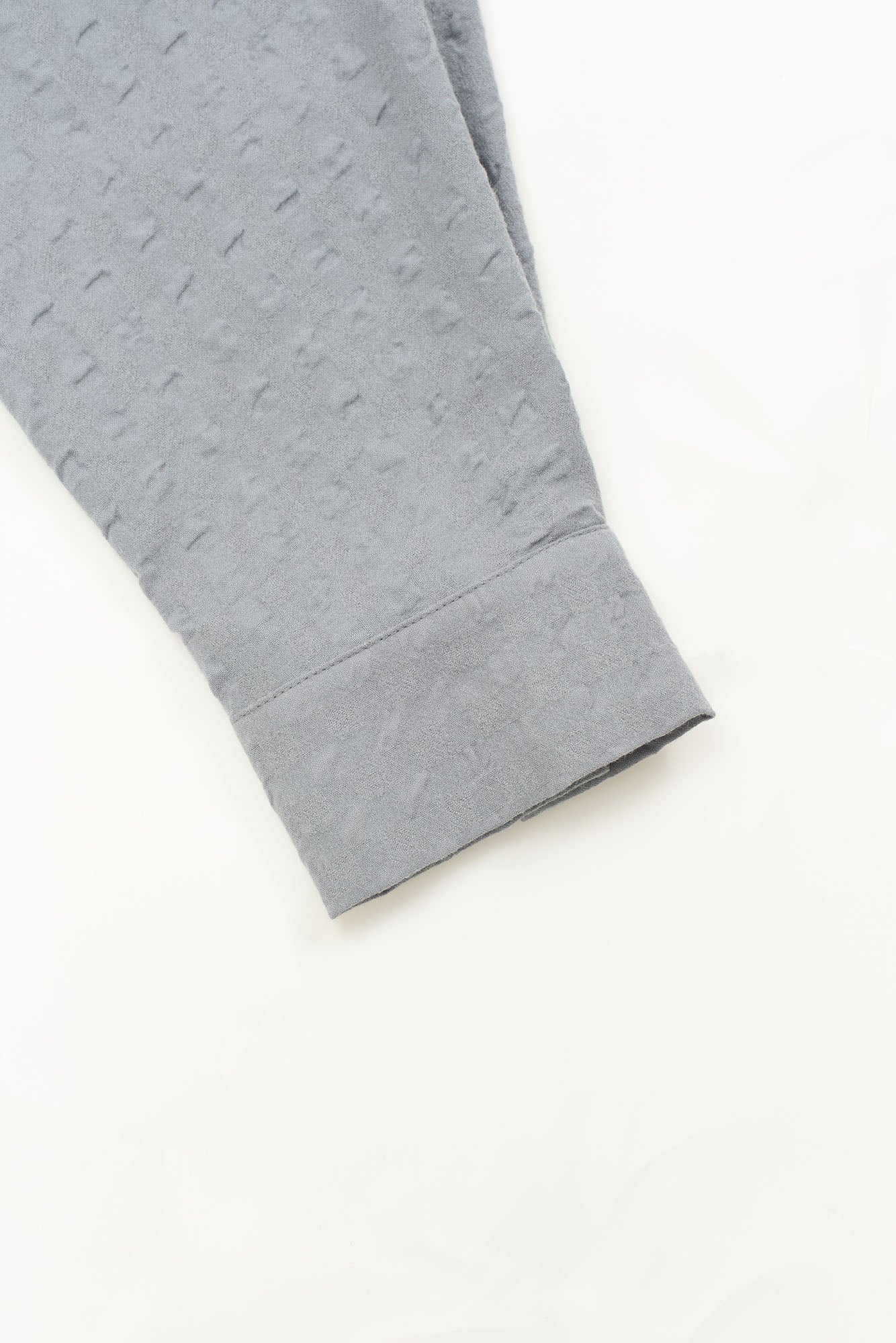 OUYANG WENJUN Drip Heart Embroidered Seersucker Shirt