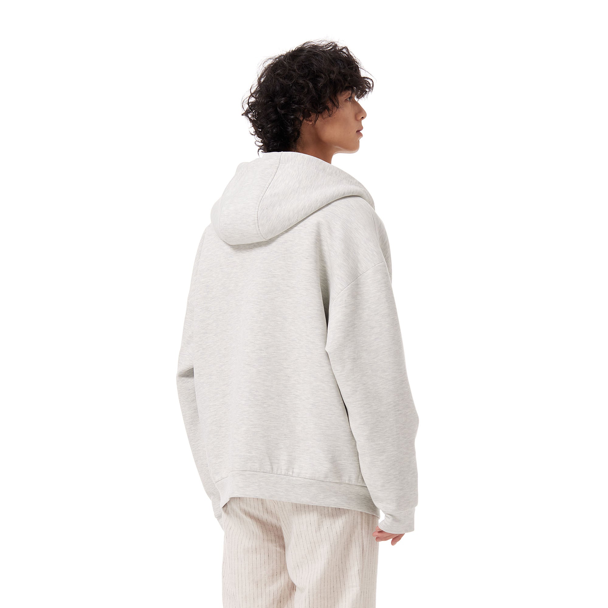 OUYANG WENJUN Sherpa-Lined Hooded Jacket