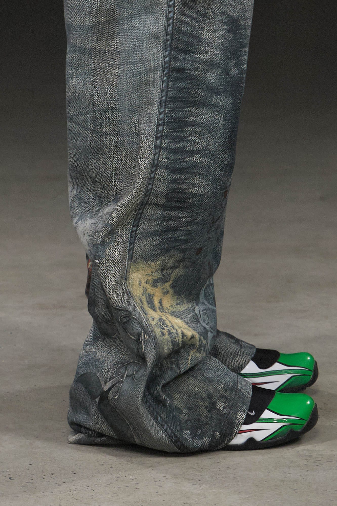 DND4DES Distressed Paisley Bandana Flared Pants, premium urban and streetwear designers apparel on PROJECTISR.com, DND4DES