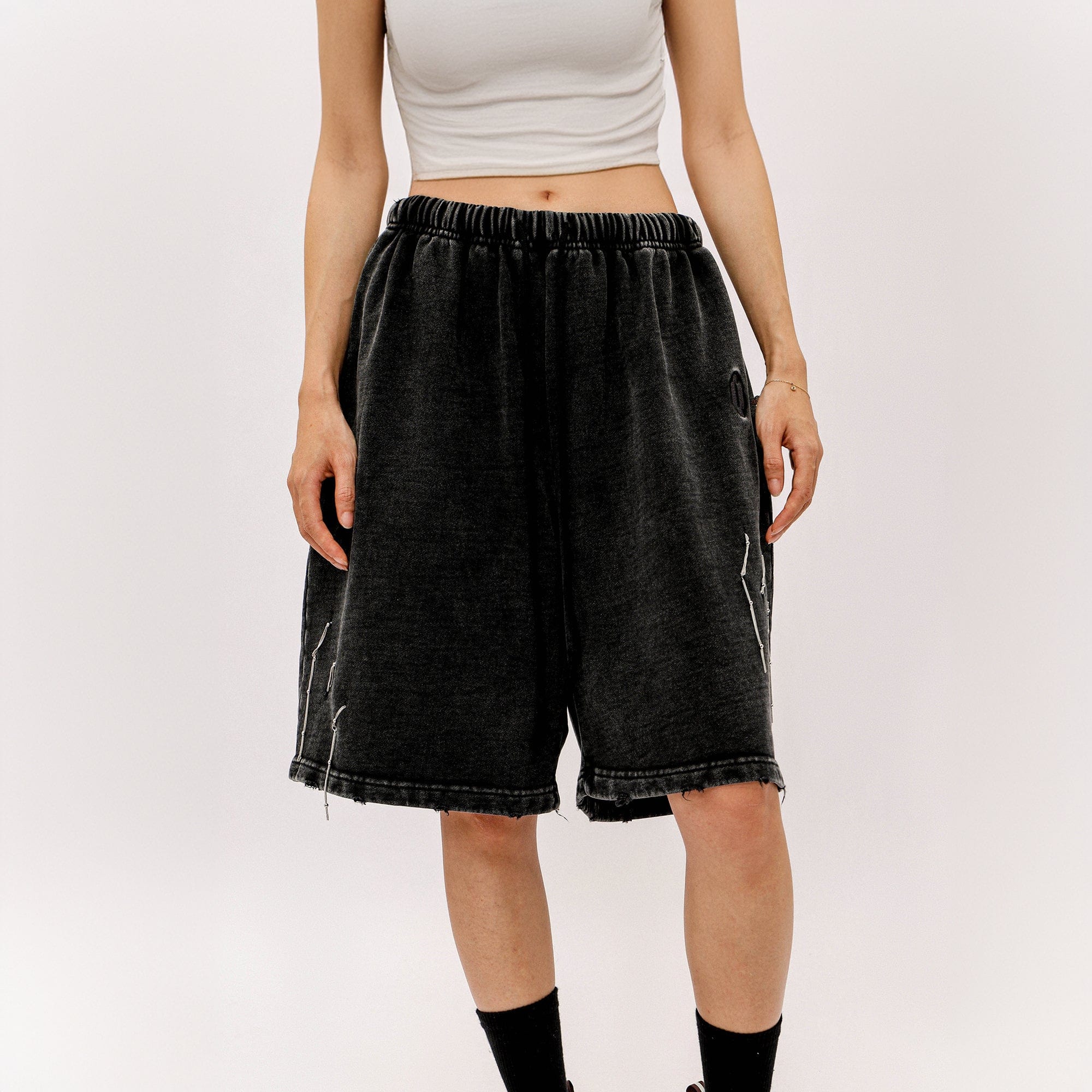 OVDY Modern Stitches Washed Shorts, premium urban and streetwear designers apparel on PROJECTISR.com, OVDY
