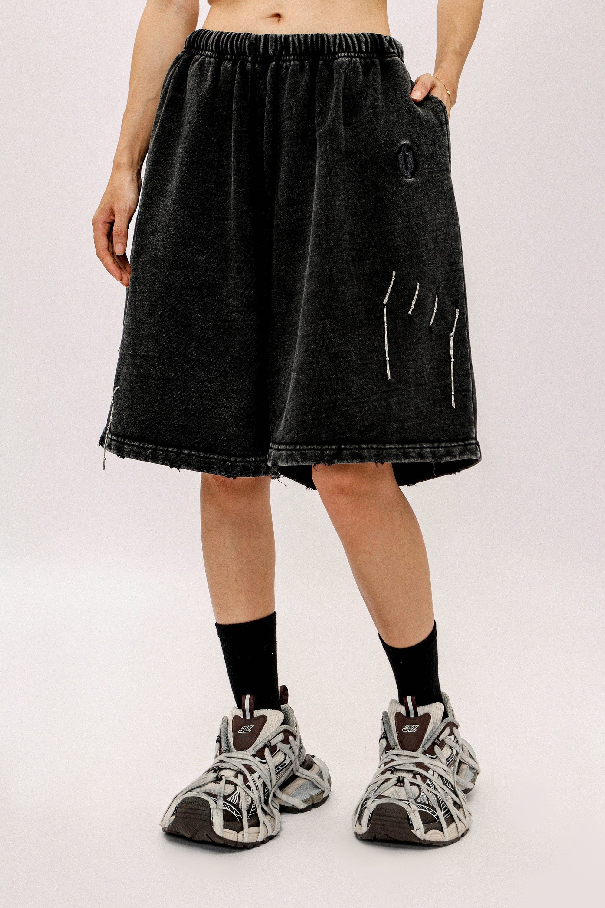 OVDY Modern Stitches Washed Shorts, premium urban and streetwear designers apparel on PROJECTISR.com, OVDY