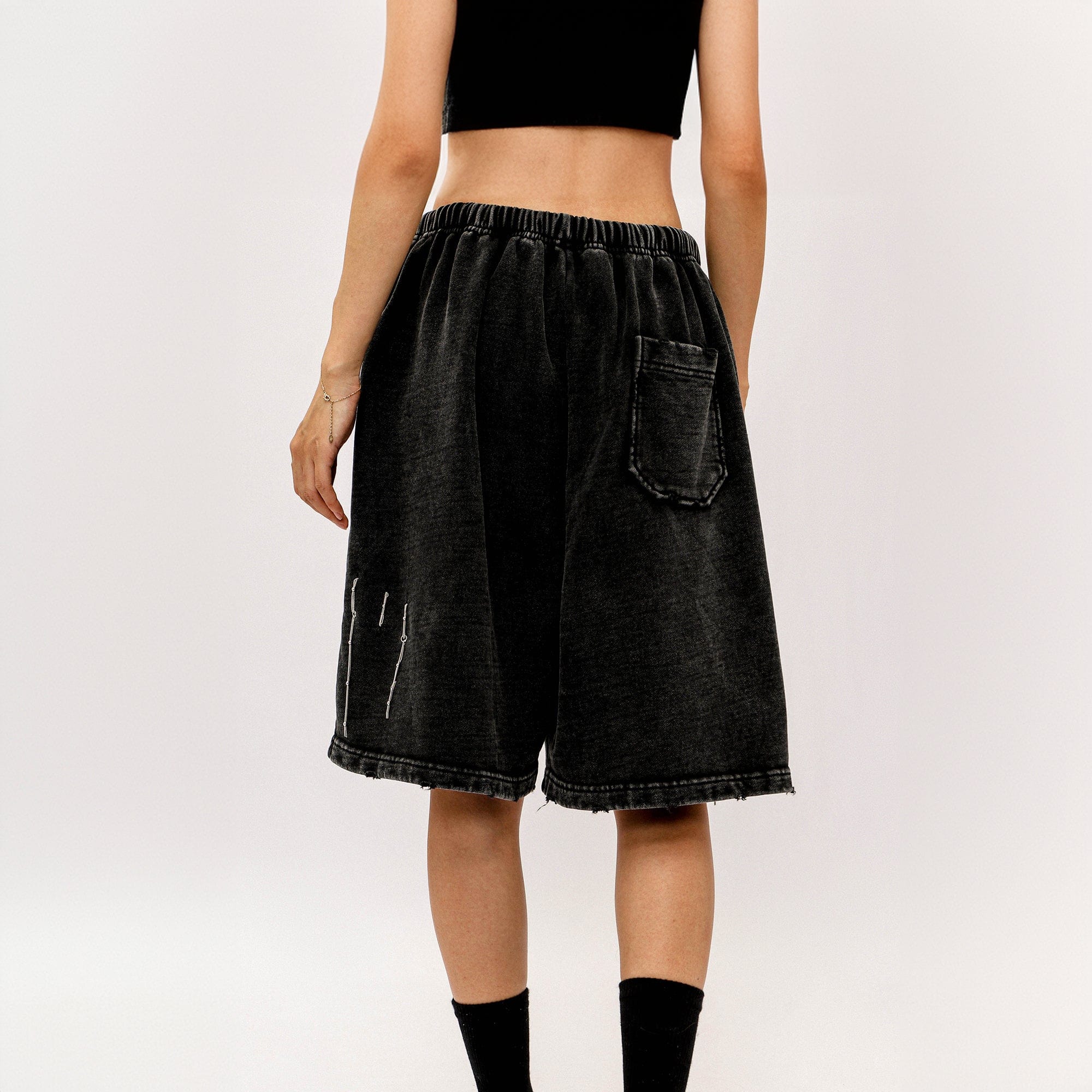 OVDY Modern Stitches Washed Shorts, premium urban and streetwear designers apparel on PROJECTISR.com, OVDY