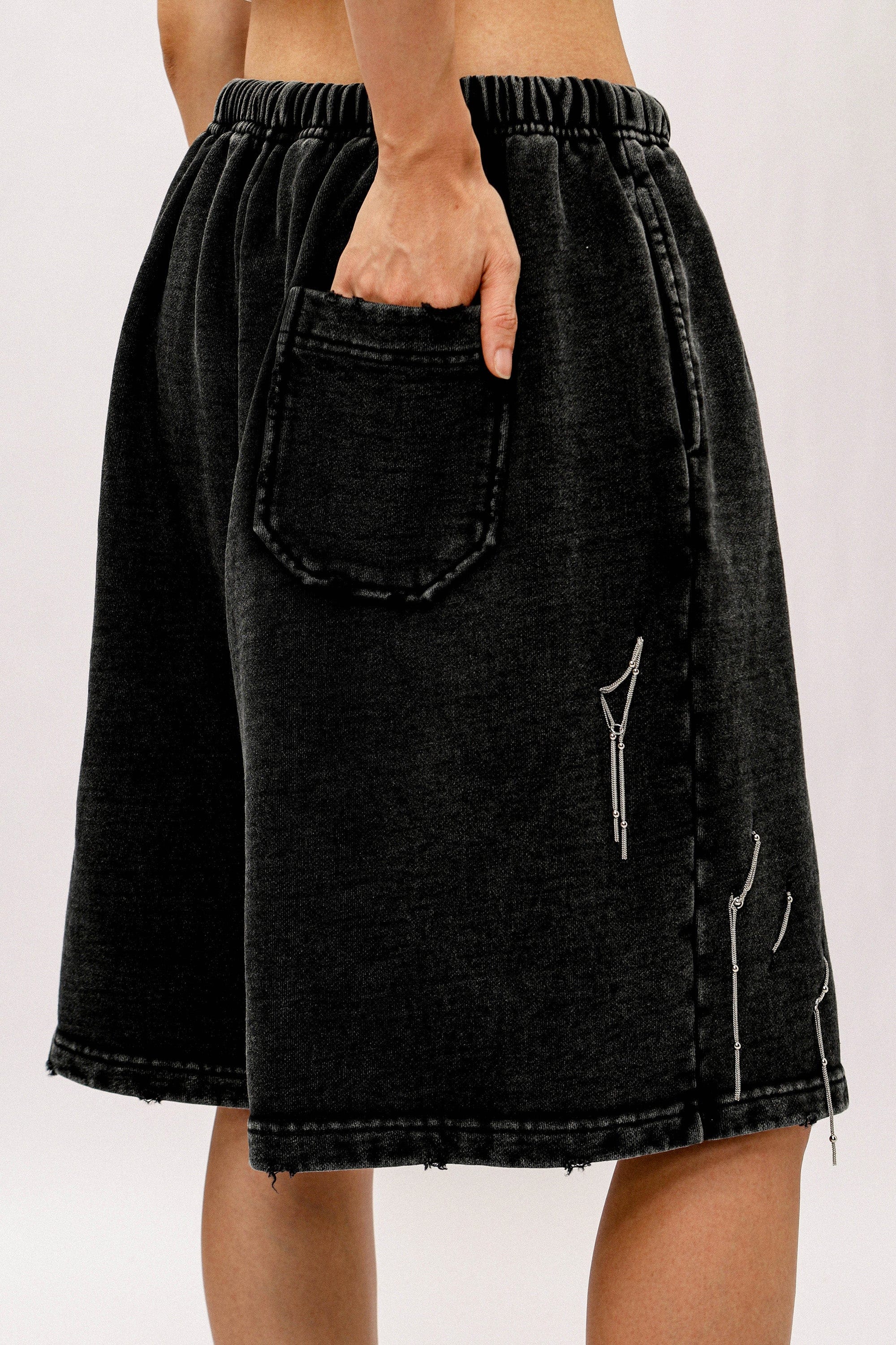 OVDY Modern Stitches Washed Shorts, premium urban and streetwear designers apparel on PROJECTISR.com, OVDY