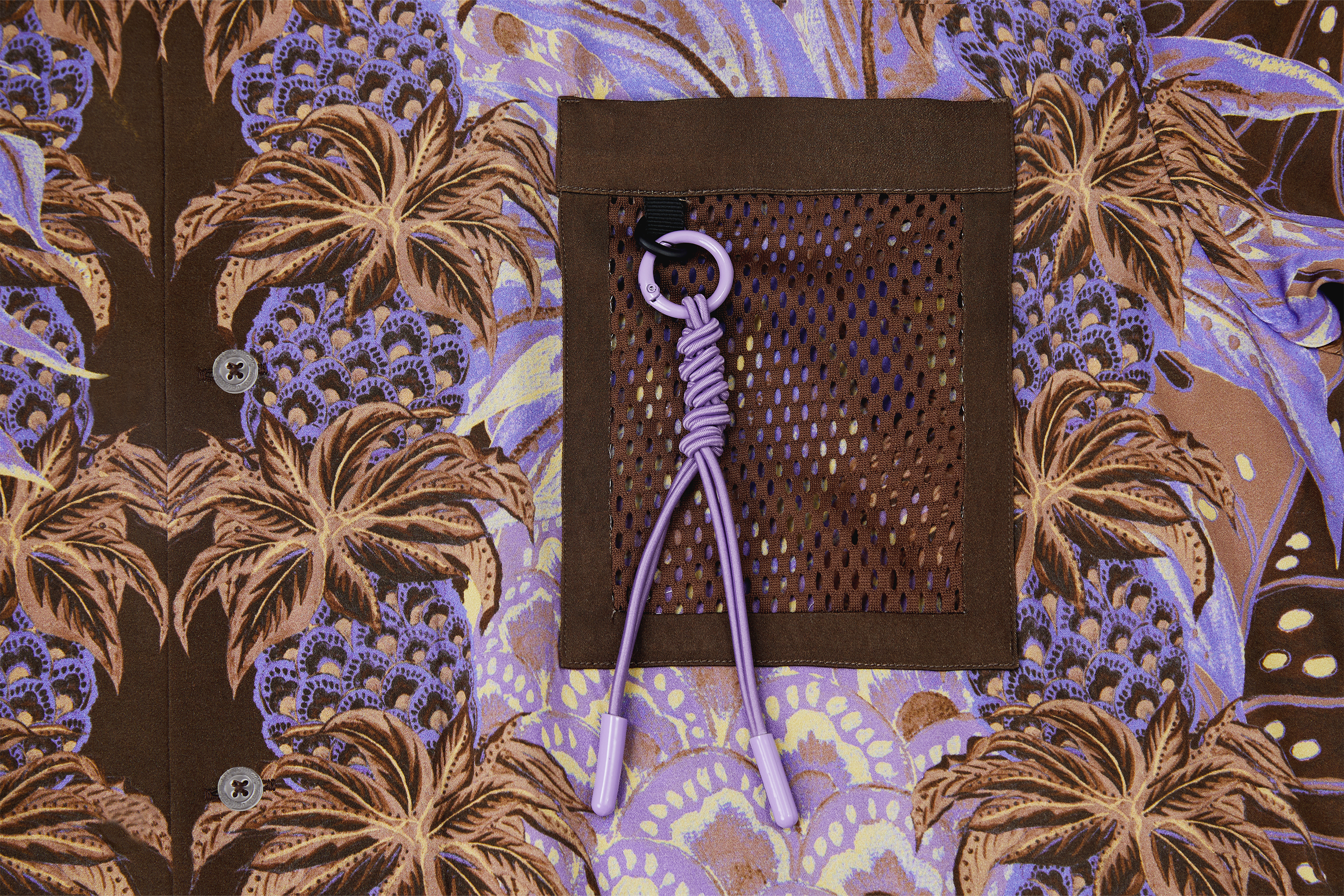 MASH UP ASIA Hawaiian Pineapple Graphic Half Shirt Purple, premium urban and streetwear designers apparel on PROJECTISR.com, MASH UP ASIA
