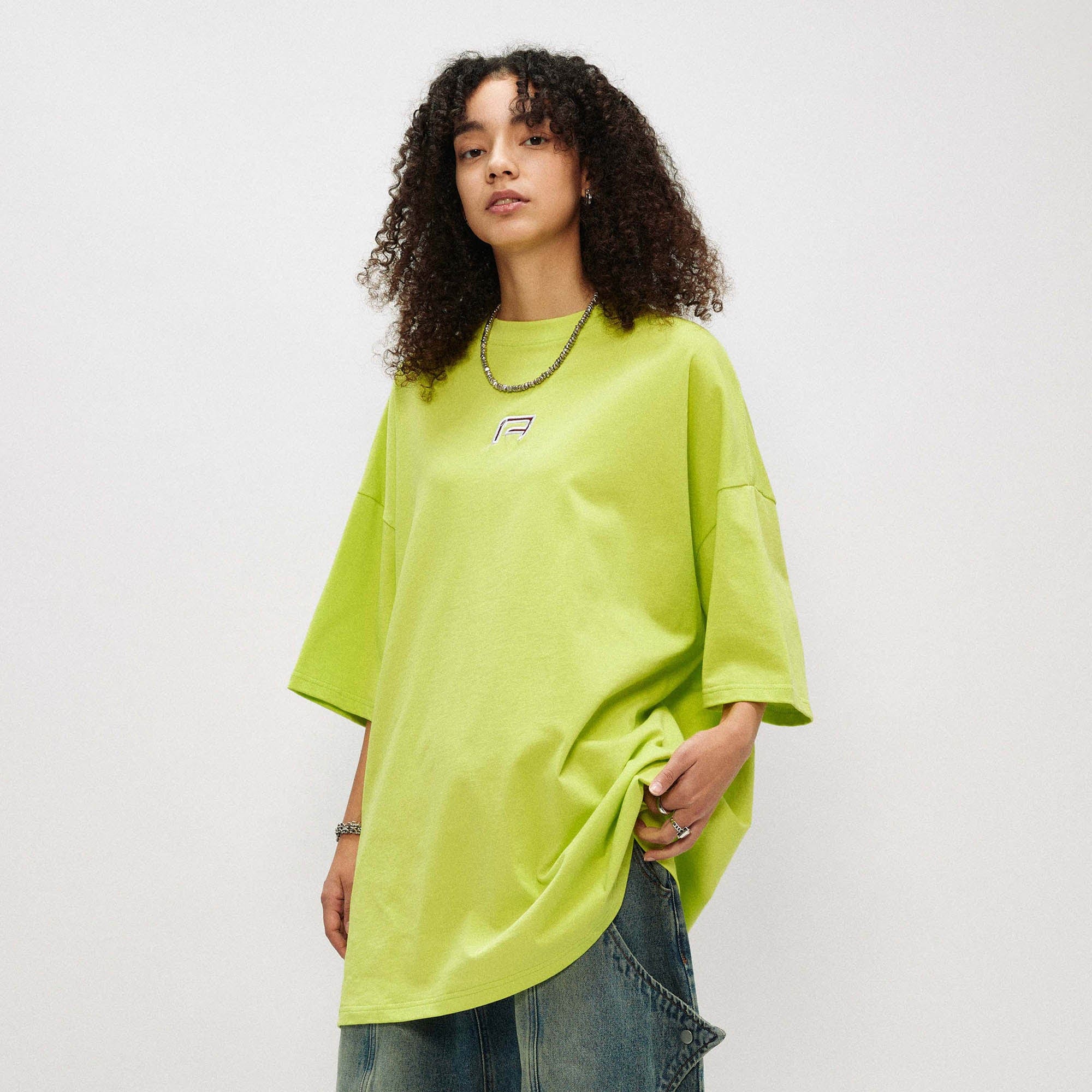 OVDY Wing Embroidered Patch Oversized T-Shirt, premium urban and streetwear designers apparel on PROJECTISR.com, OVDY