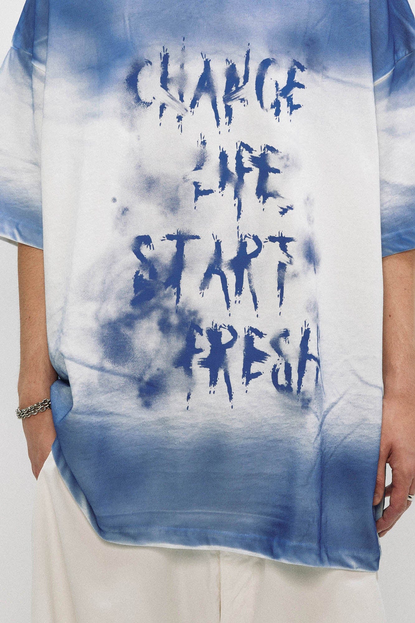 OVDY Graffiti Faded Oversized T-Shirt, premium urban and streetwear designers apparel on PROJECTISR.com, OVDY