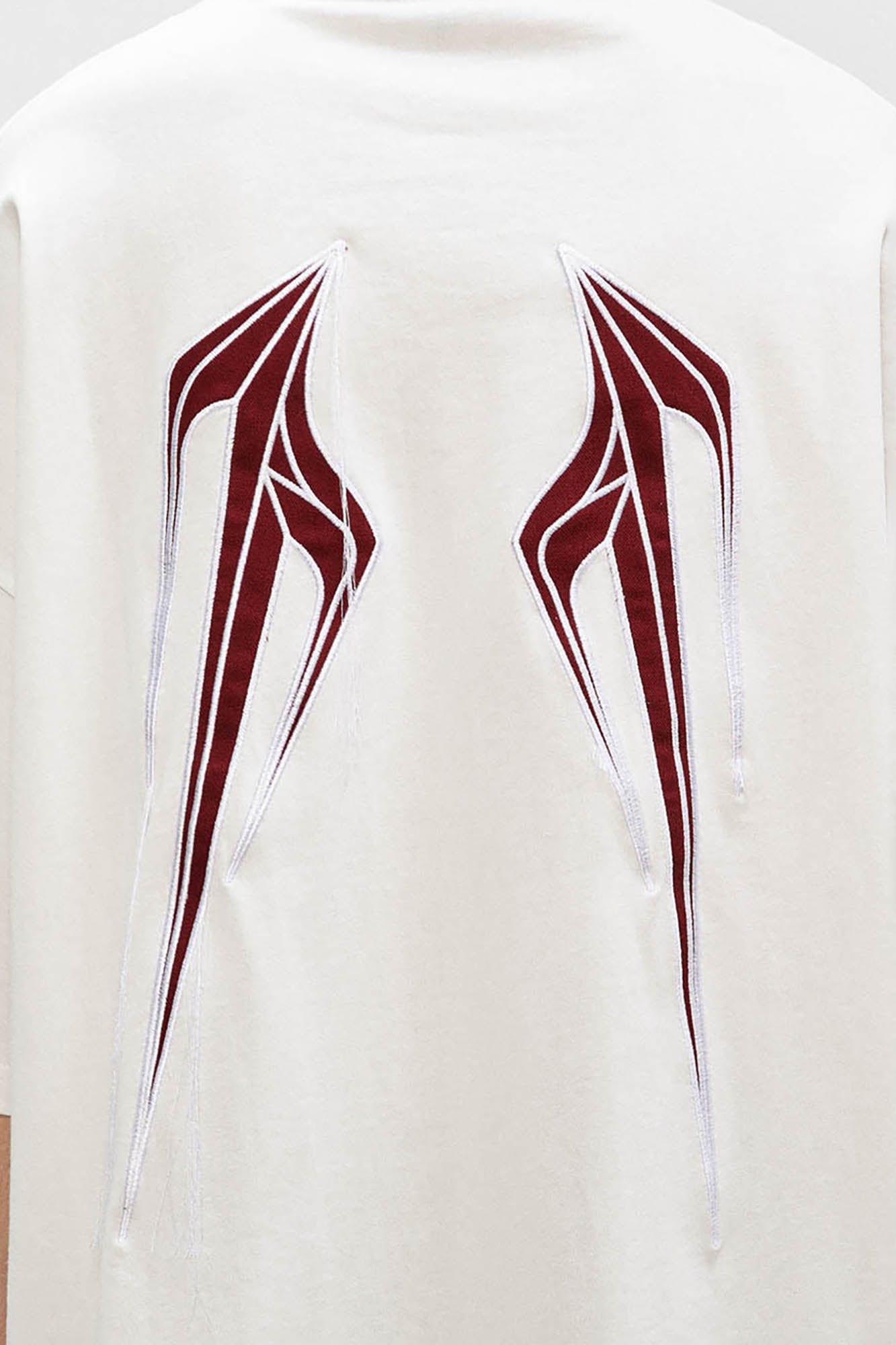 OVDY Wing Embroidered Patch Oversized T-Shirt, premium urban and streetwear designers apparel on PROJECTISR.com, OVDY
