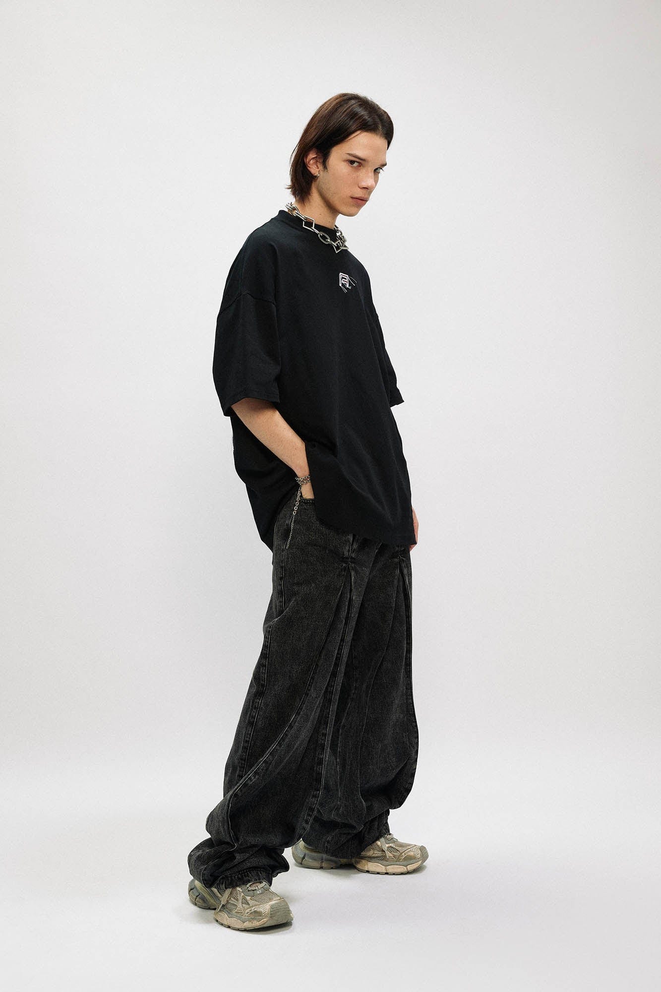 OVDY Wing Embroidered Patch Oversized T-Shirt, premium urban and streetwear designers apparel on PROJECTISR.com, OVDY
