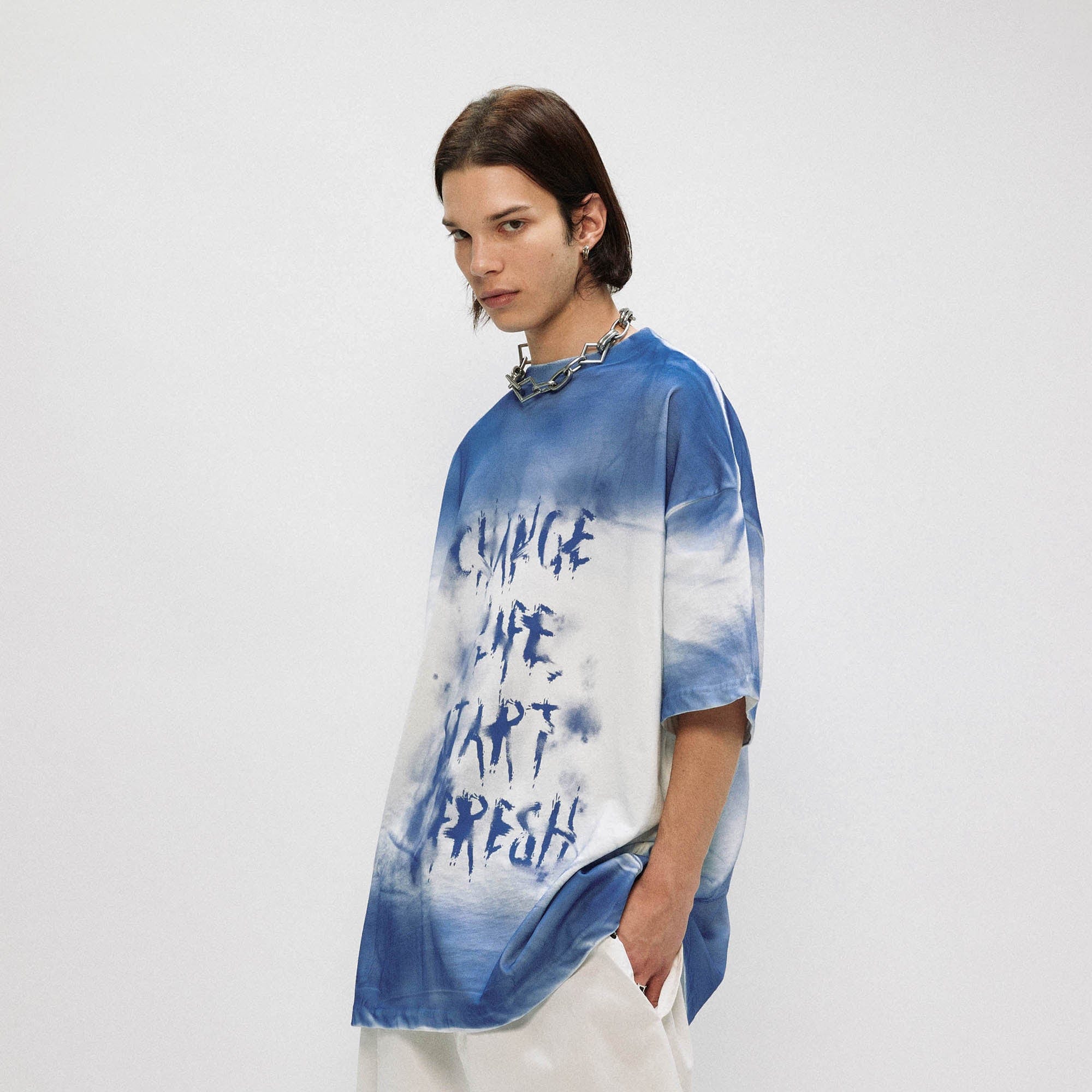 OVDY Graffiti Faded Oversized T-Shirt, premium urban and streetwear designers apparel on PROJECTISR.com, OVDY