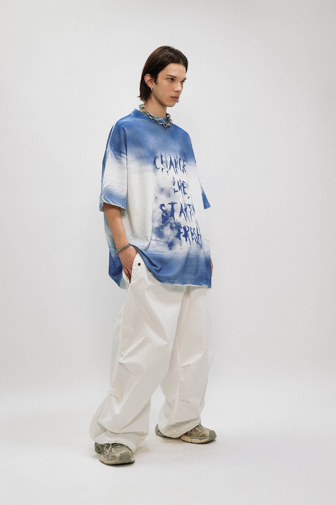 OVDY Graffiti Faded Oversized T-Shirt, premium urban and streetwear designers apparel on PROJECTISR.com, OVDY