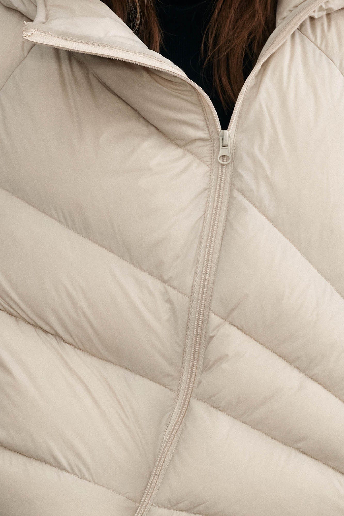 KREATE Asymmetrical Quilted Hooded Down Jacket, premium urban and streetwear designers apparel on PROJECTISR.com, KREATE