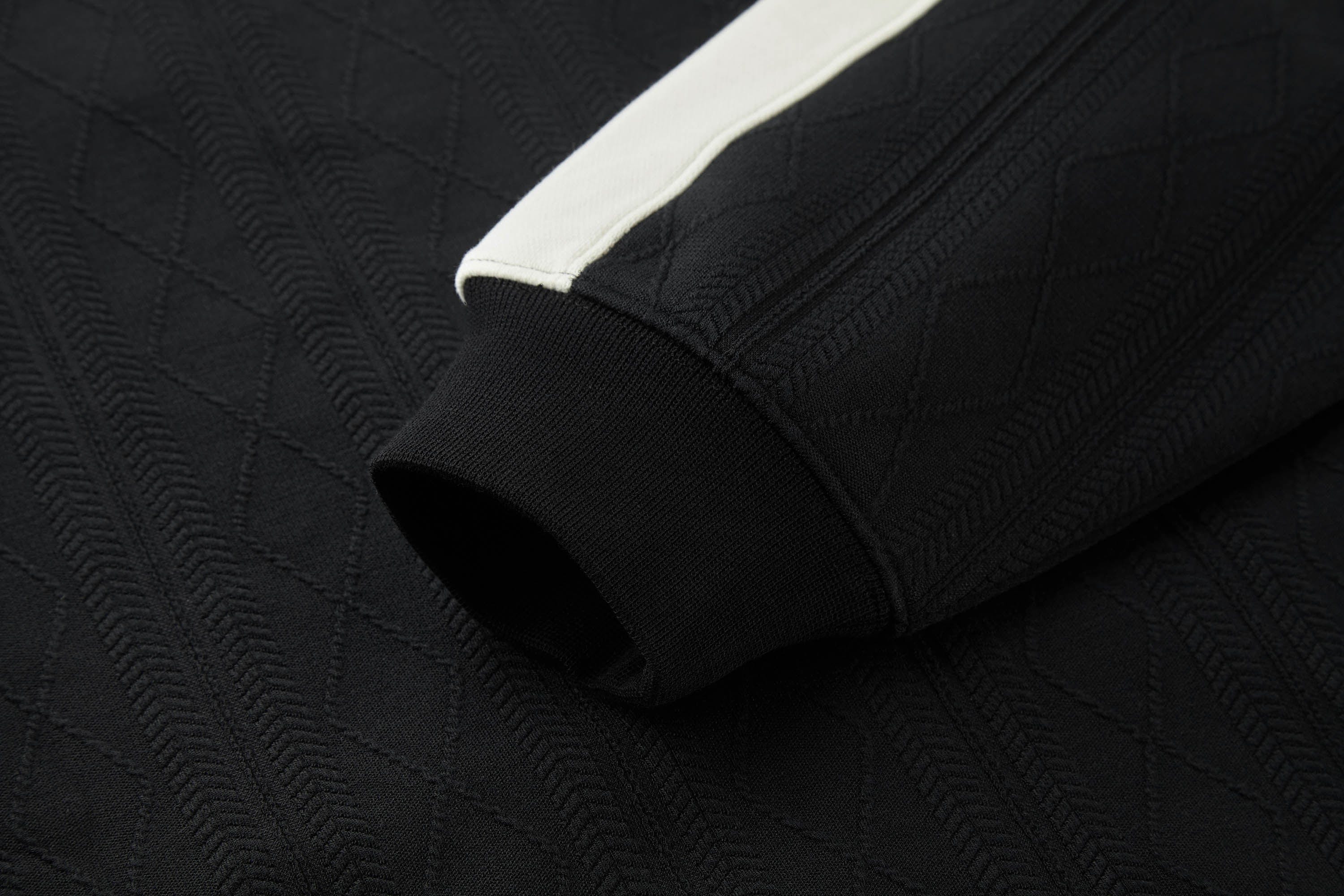 BONELESS Jacquard Contrast Paneled Hooded Jacket, premium urban and streetwear designers apparel on PROJECTISR.com, BONELESS